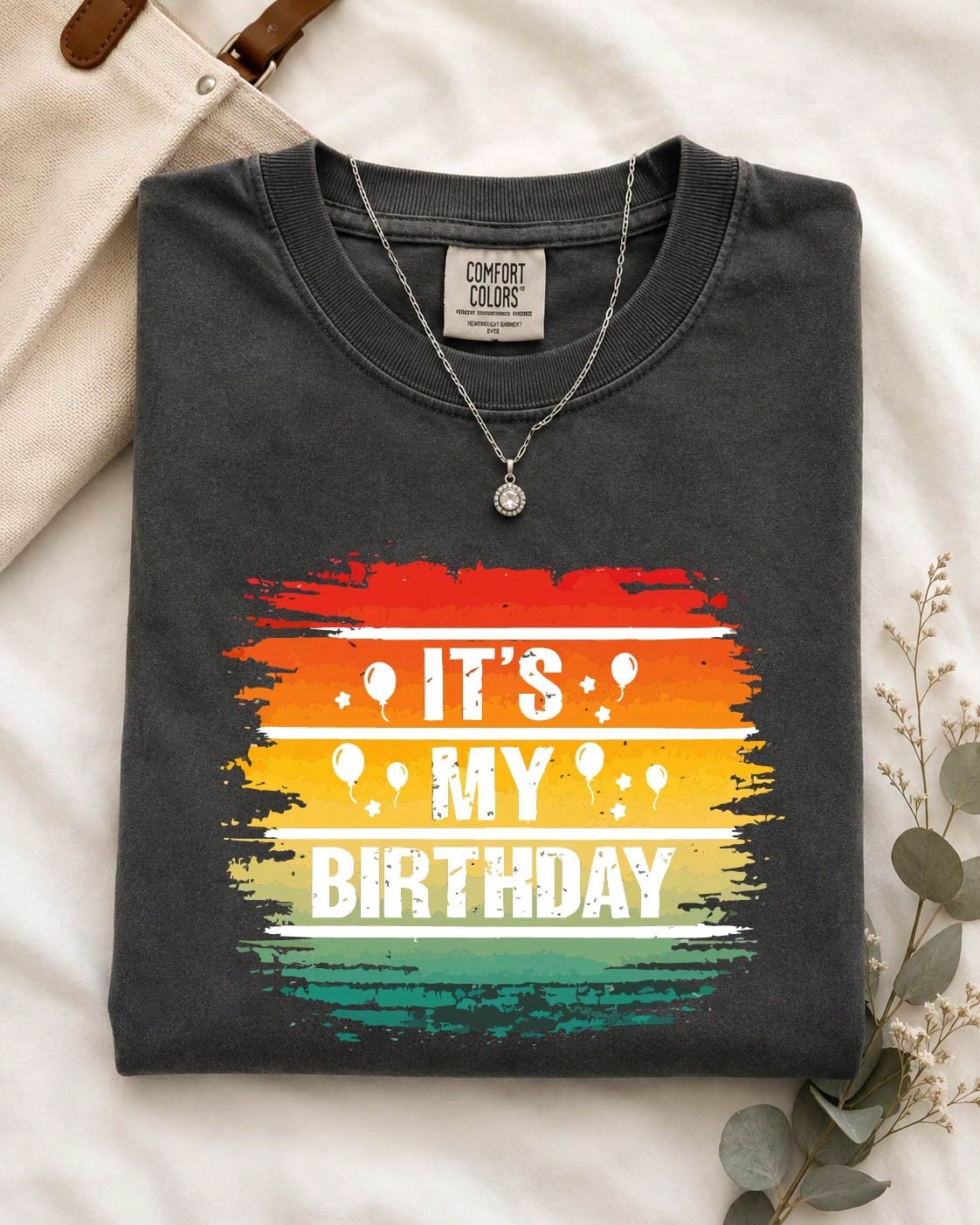 Sunset View It's My Birthday Comfort T-Shirt