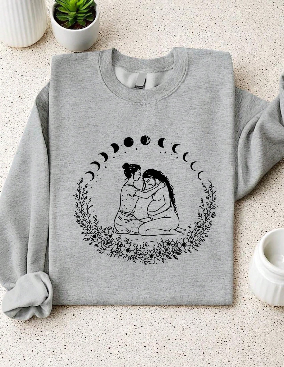 Celestial Pregnancy Doula Midwife Sweatshirt