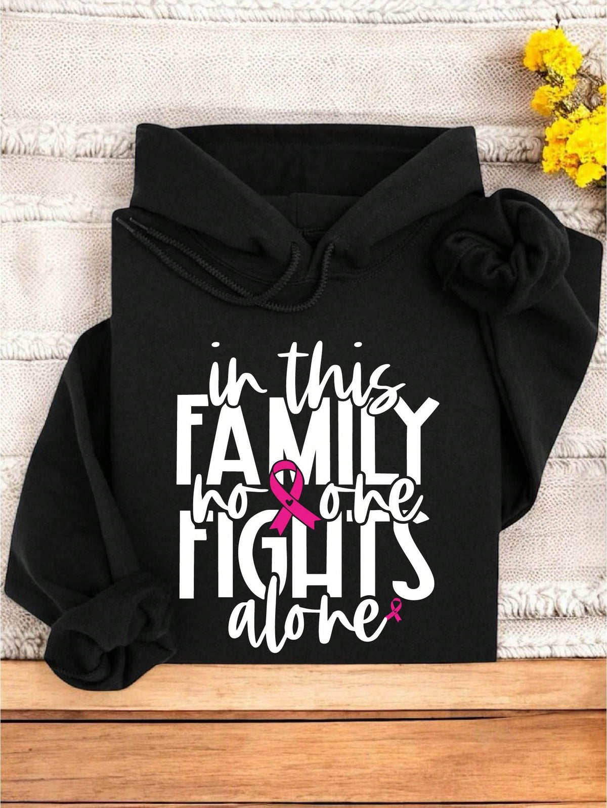 In This Family No One Fights Alone Hoodie
