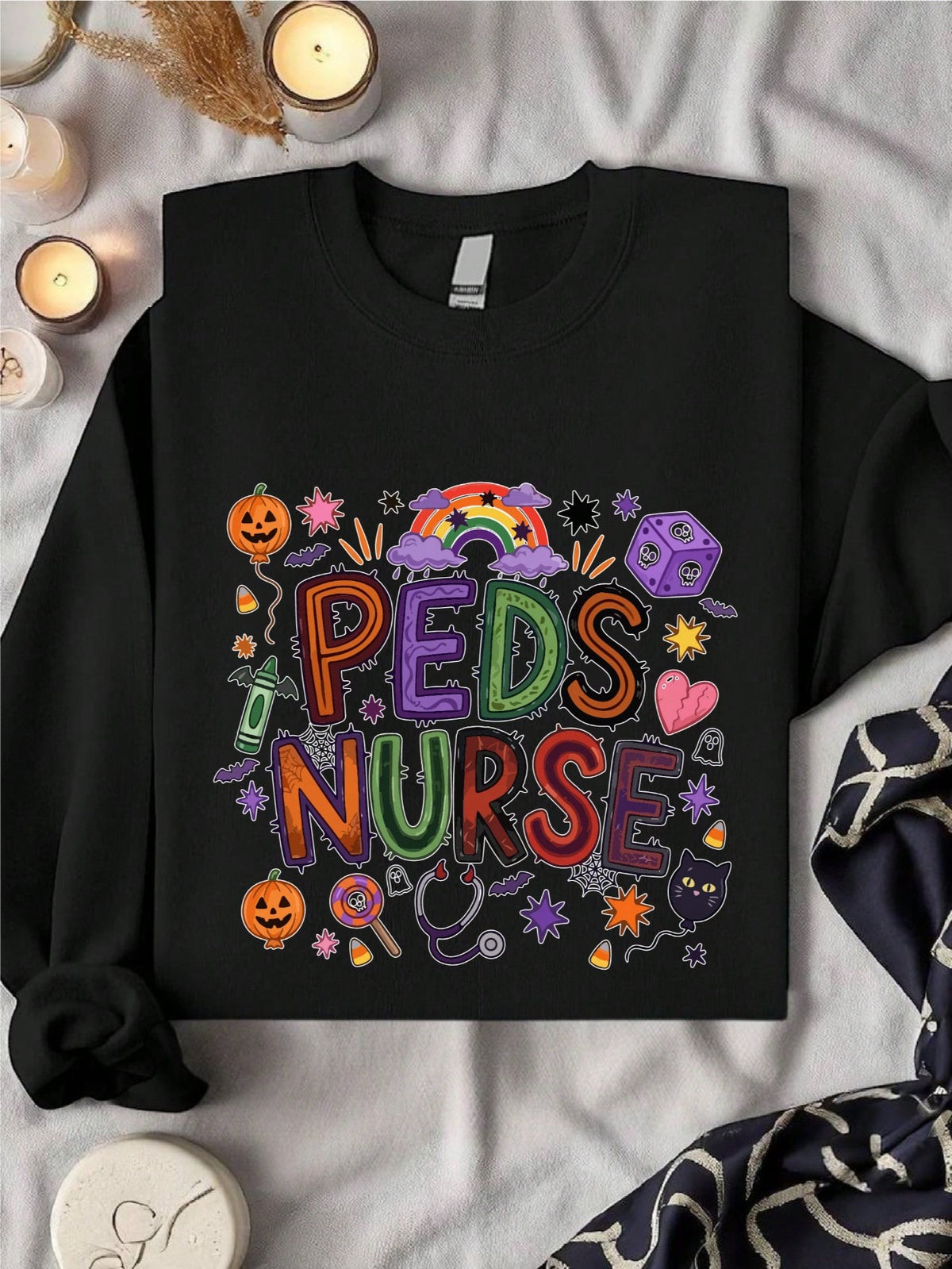 Halloween Peds Nurse Sweatshirt