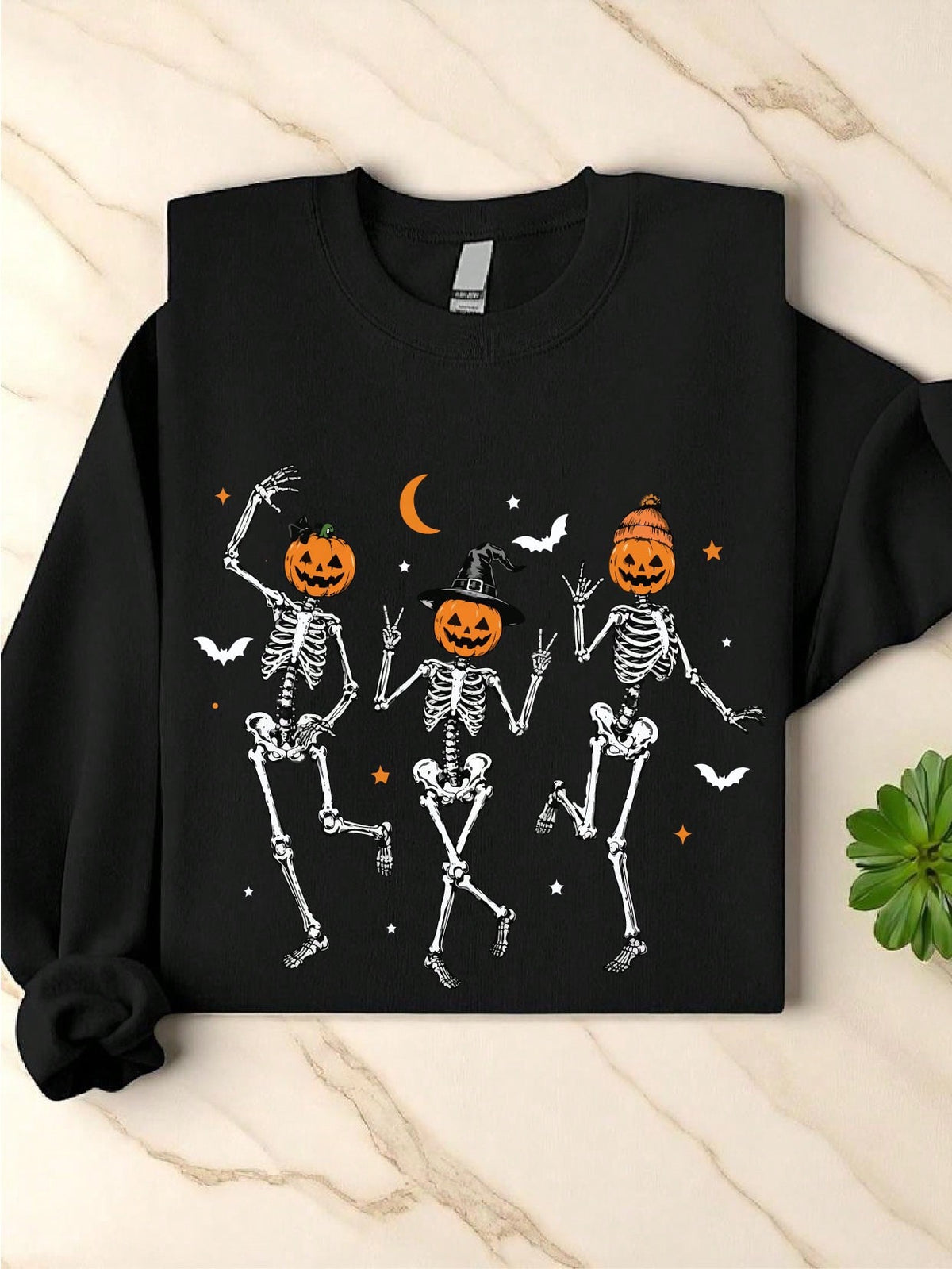 Dancing Skeleton Pumpkin Sweatshirt