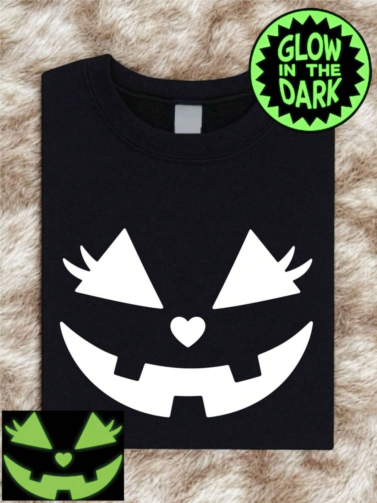 Pumpkin Face Glow In The Dark T-Shirt