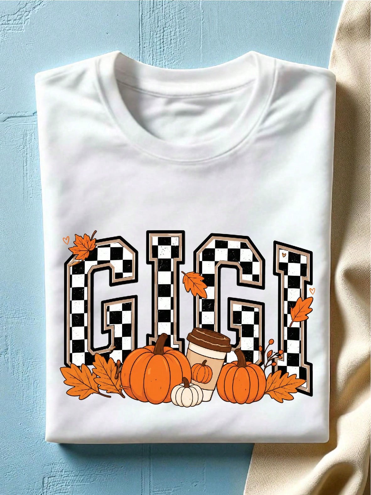 Checkered Gigi Fall T-Shirt