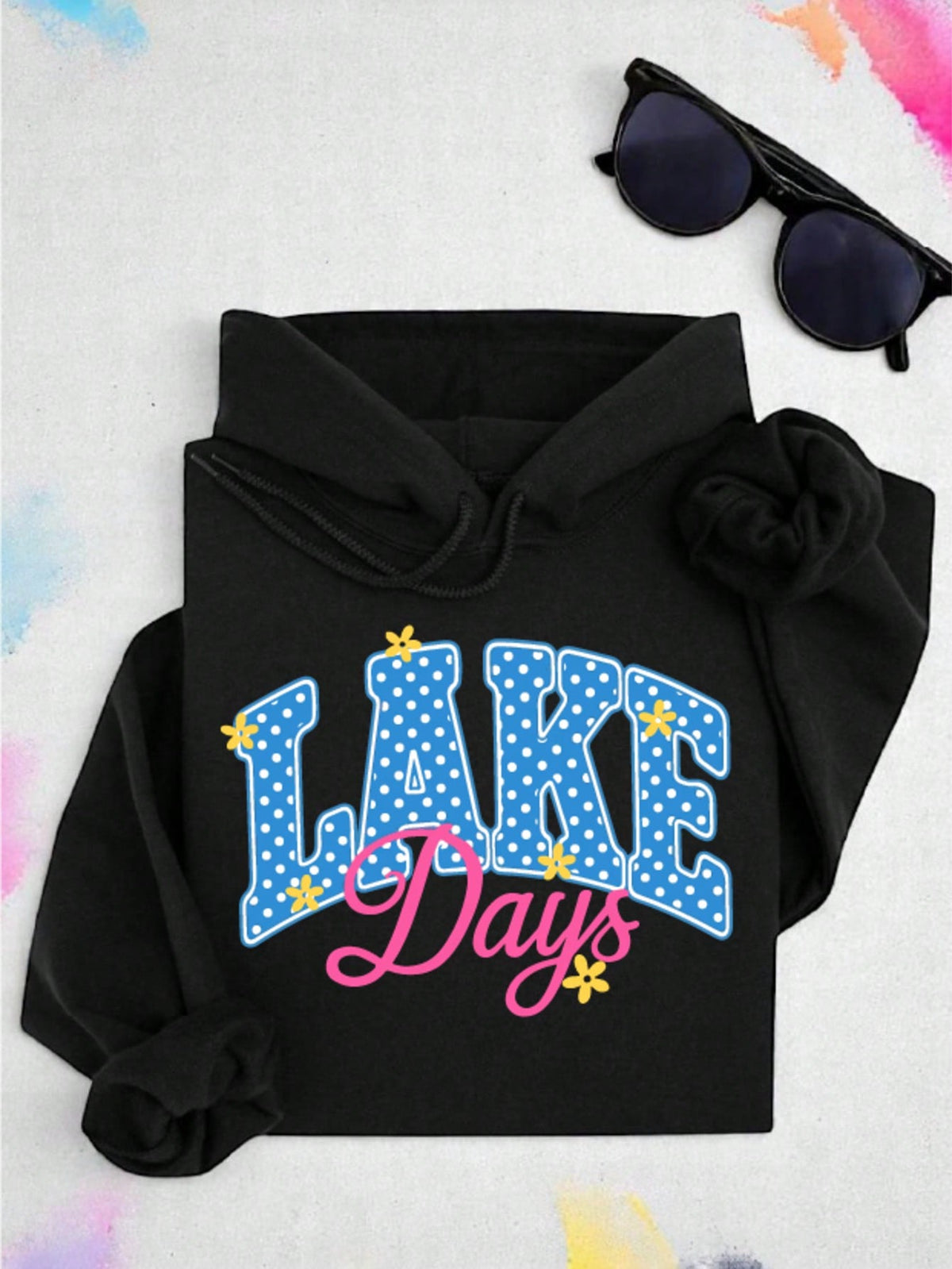 Lake Day Polka Dot Hoodie