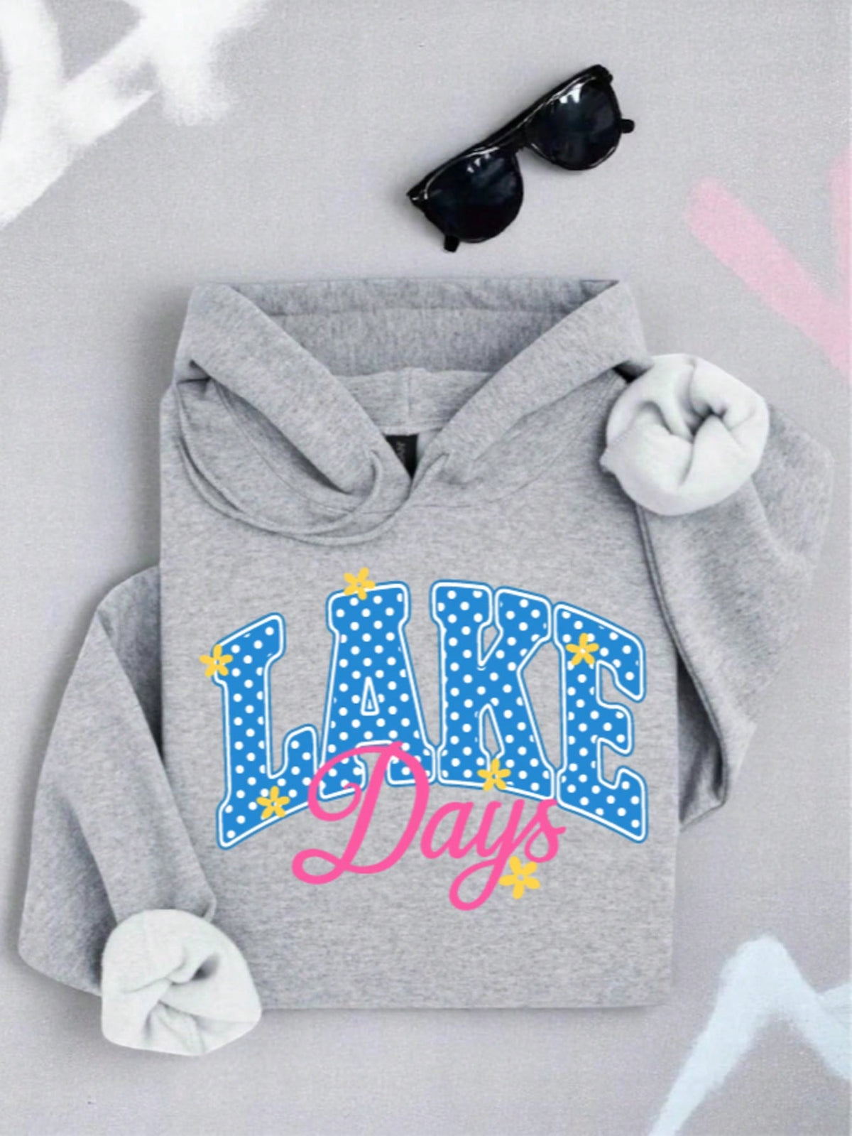 Lake Day Polka Dot Hoodie