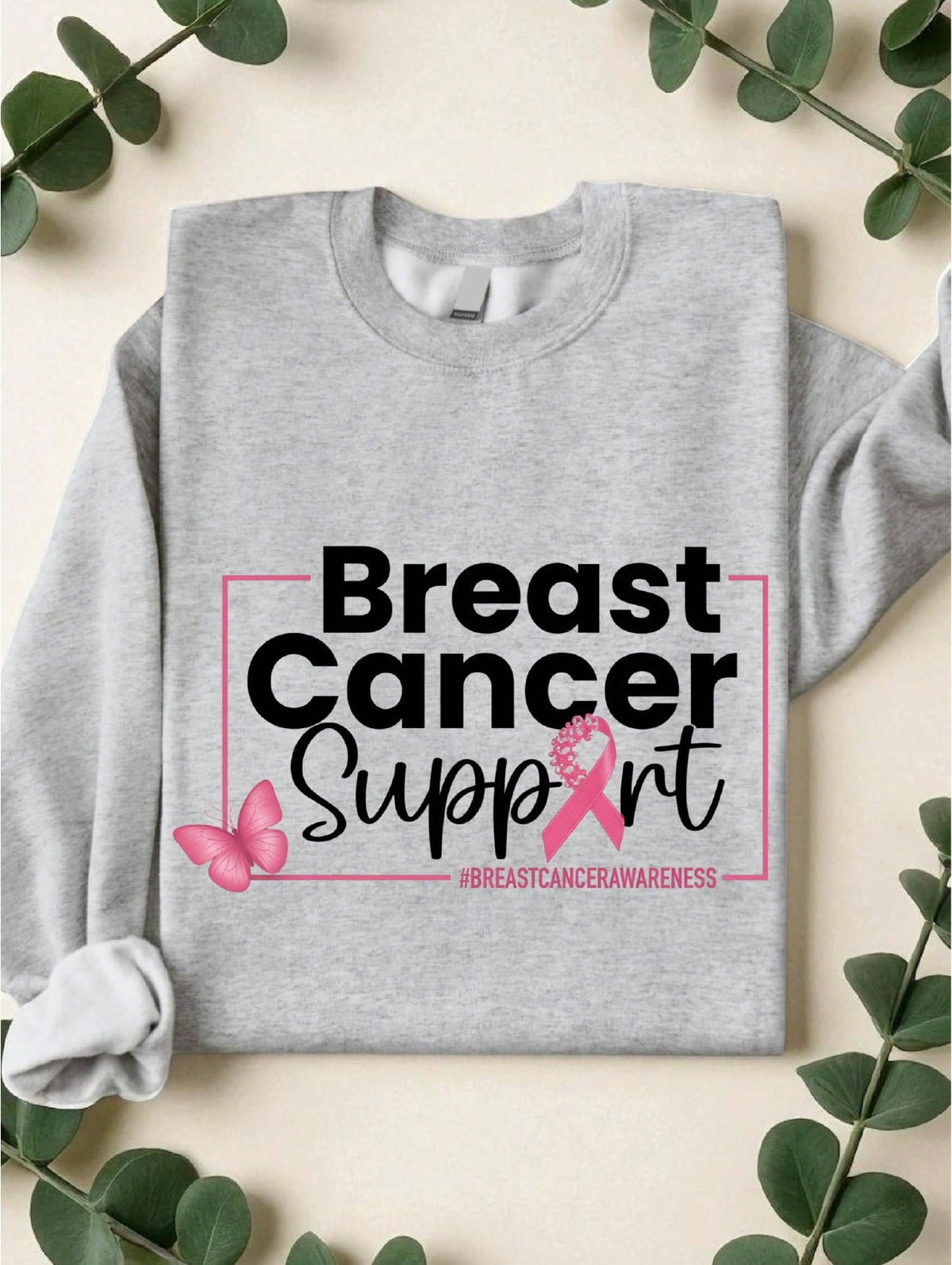 In October We Wear Pink Sweatshirt