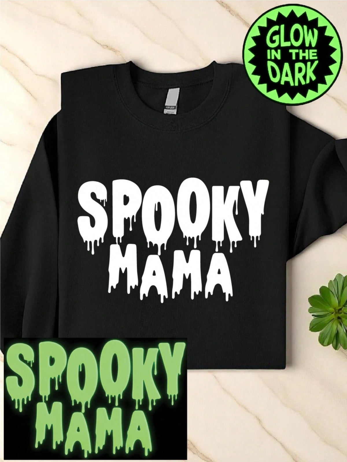 Spooky Mama Glow In The Dark Sweatshirt
