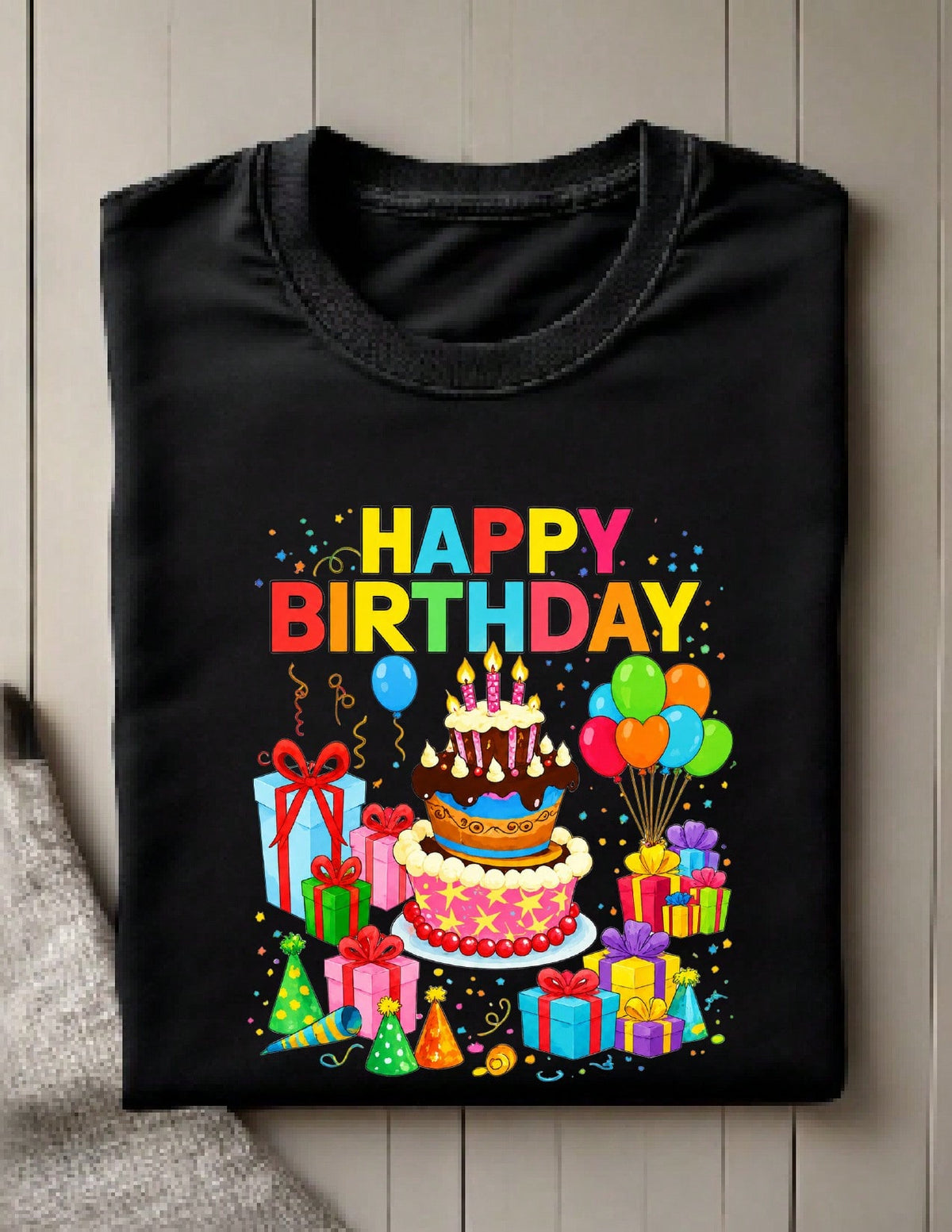 Colorful Happy Birthday T-Shirt
