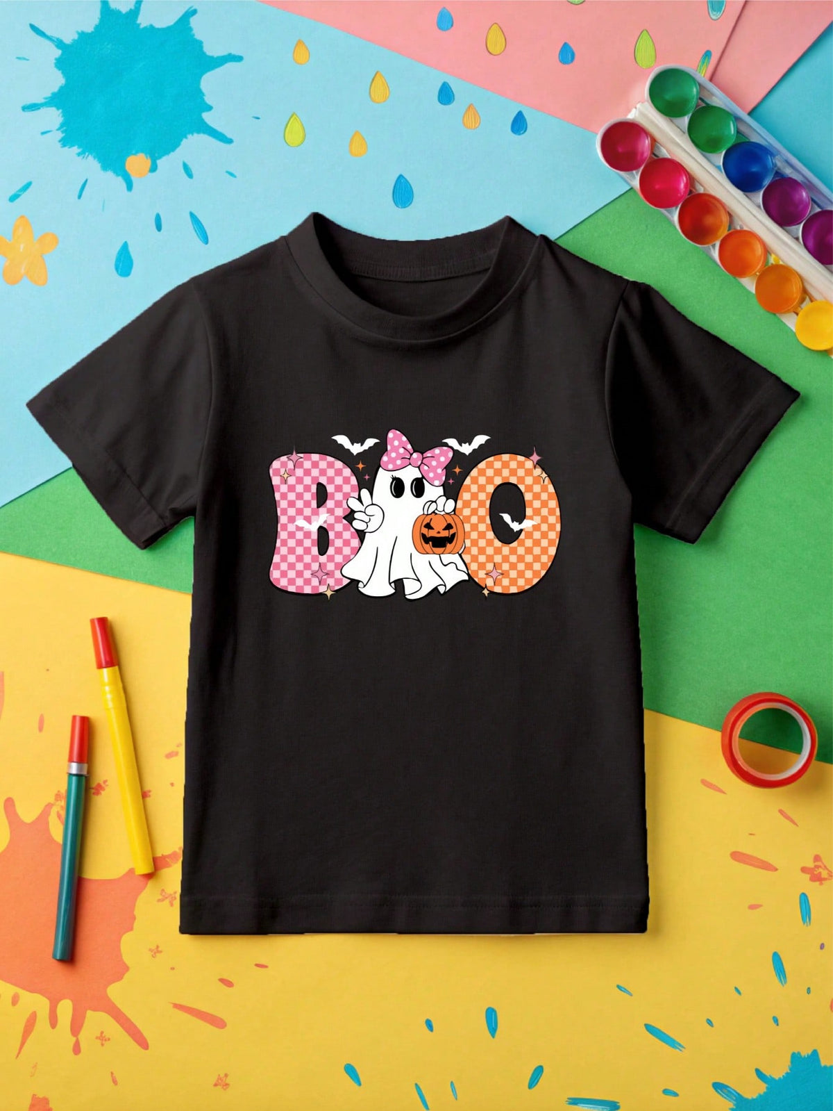 1PC Boo Pumpkin Girl Or Boy T-Shirt