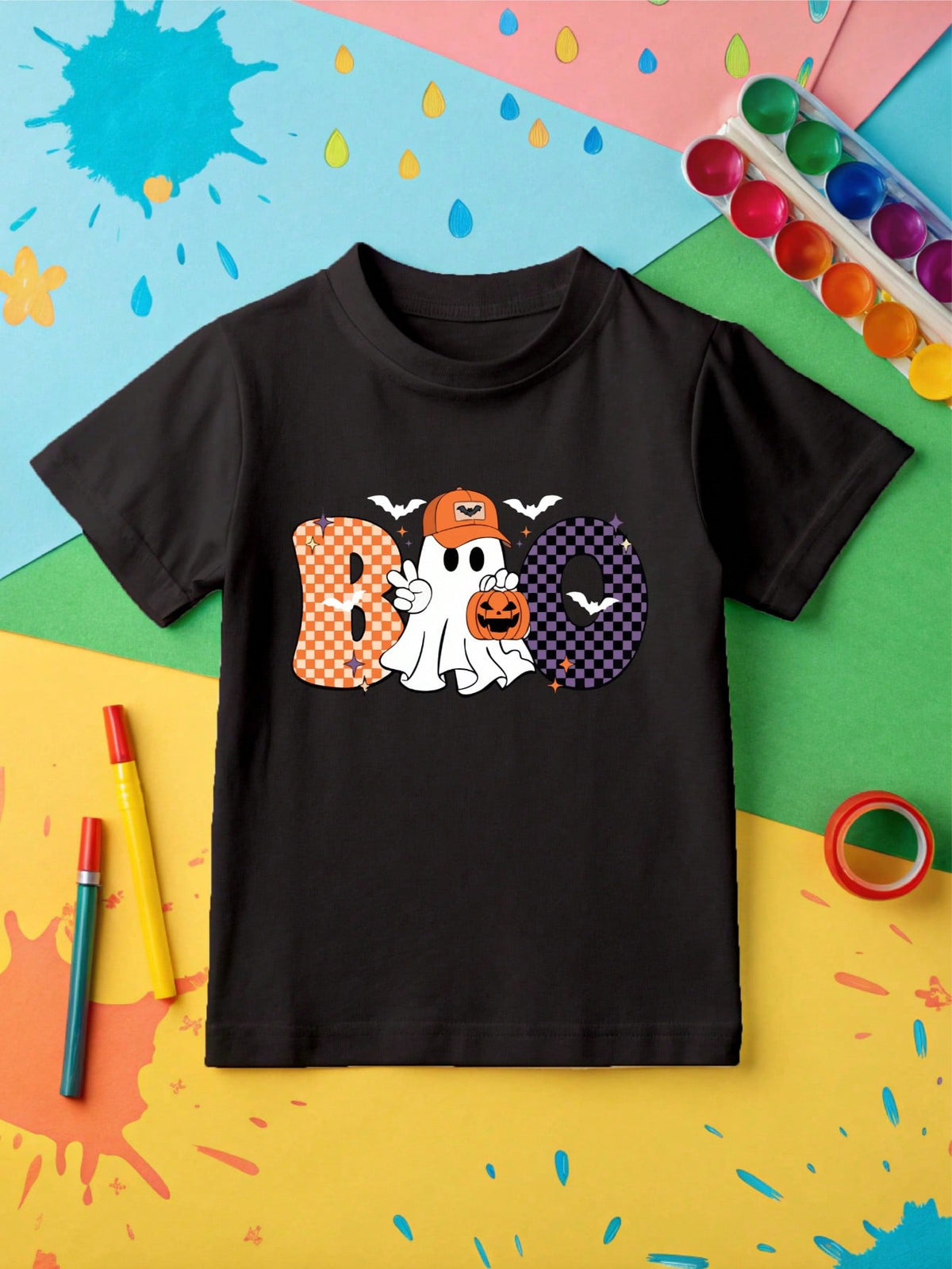 1PC Boo Pumpkin Girl Or Boy T-Shirt