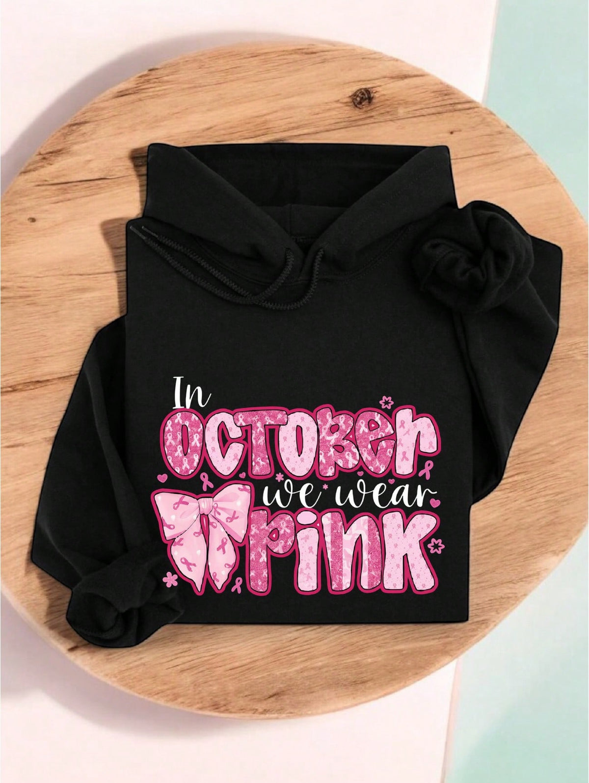 In October We Wear Pink Hoodie
