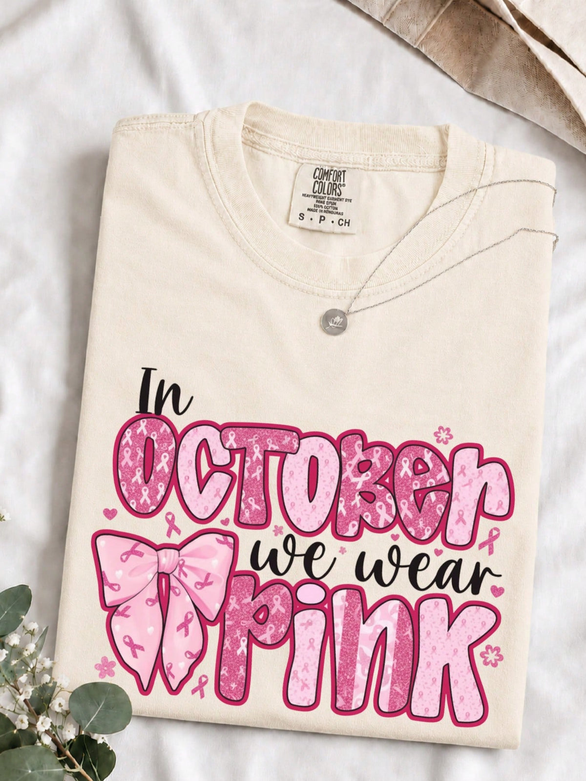 In October We Wear Pink T-Shirt