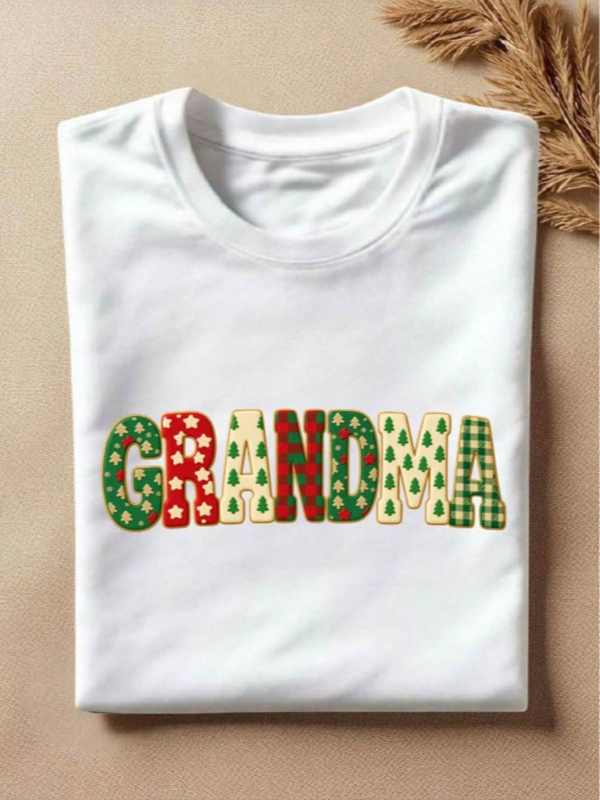 1 PC Grandma Grandpa Christmas T-Shirt