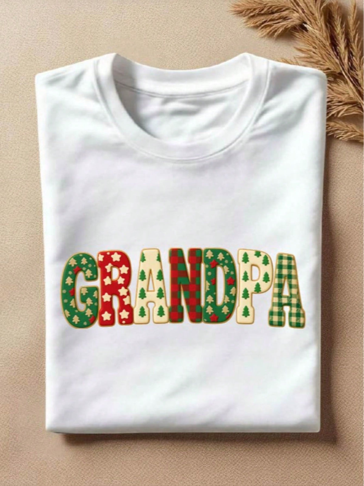 1 PC Grandma Grandpa Christmas T-Shirt