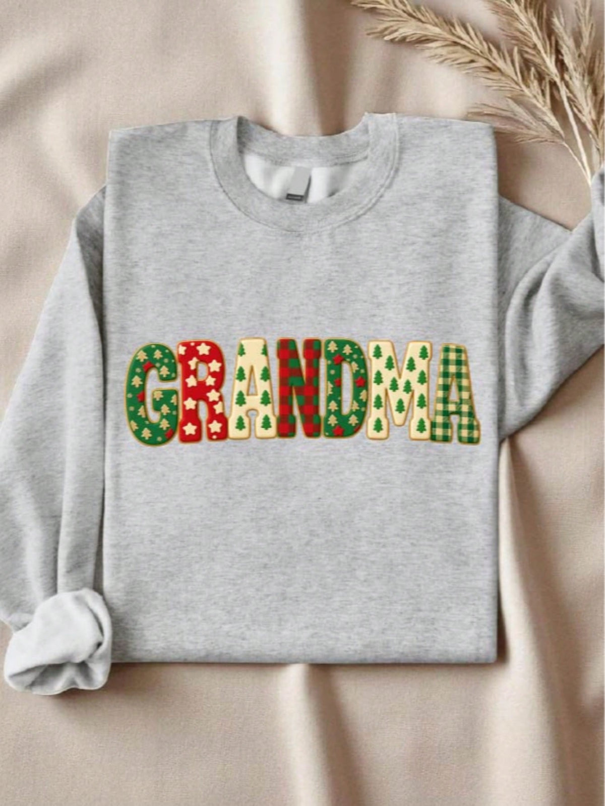 1 PC Grandma Grandpa Christmas Sweatshirt