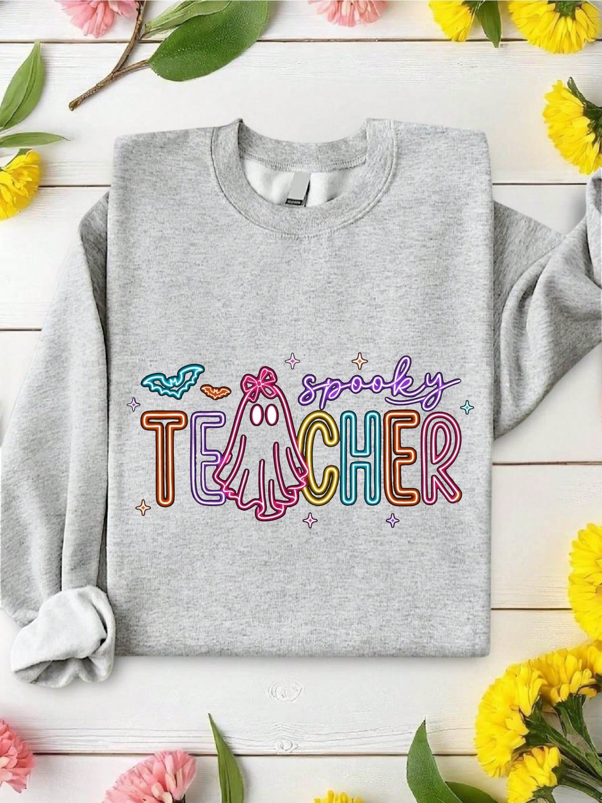 Spooky Teacher Ghost Sweatshirt