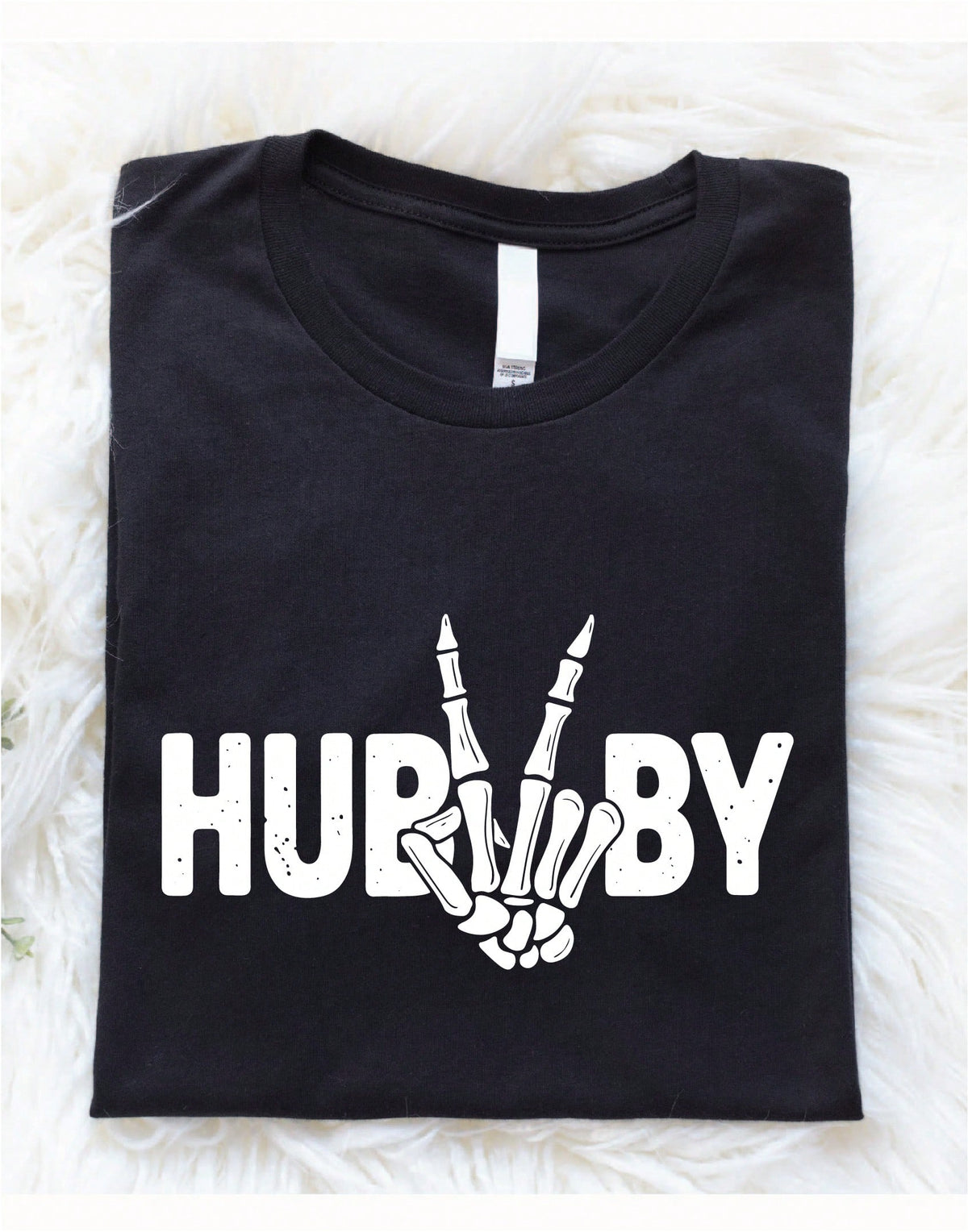 1PC Skeleton Hand Wifey & Hubby T-Shirt