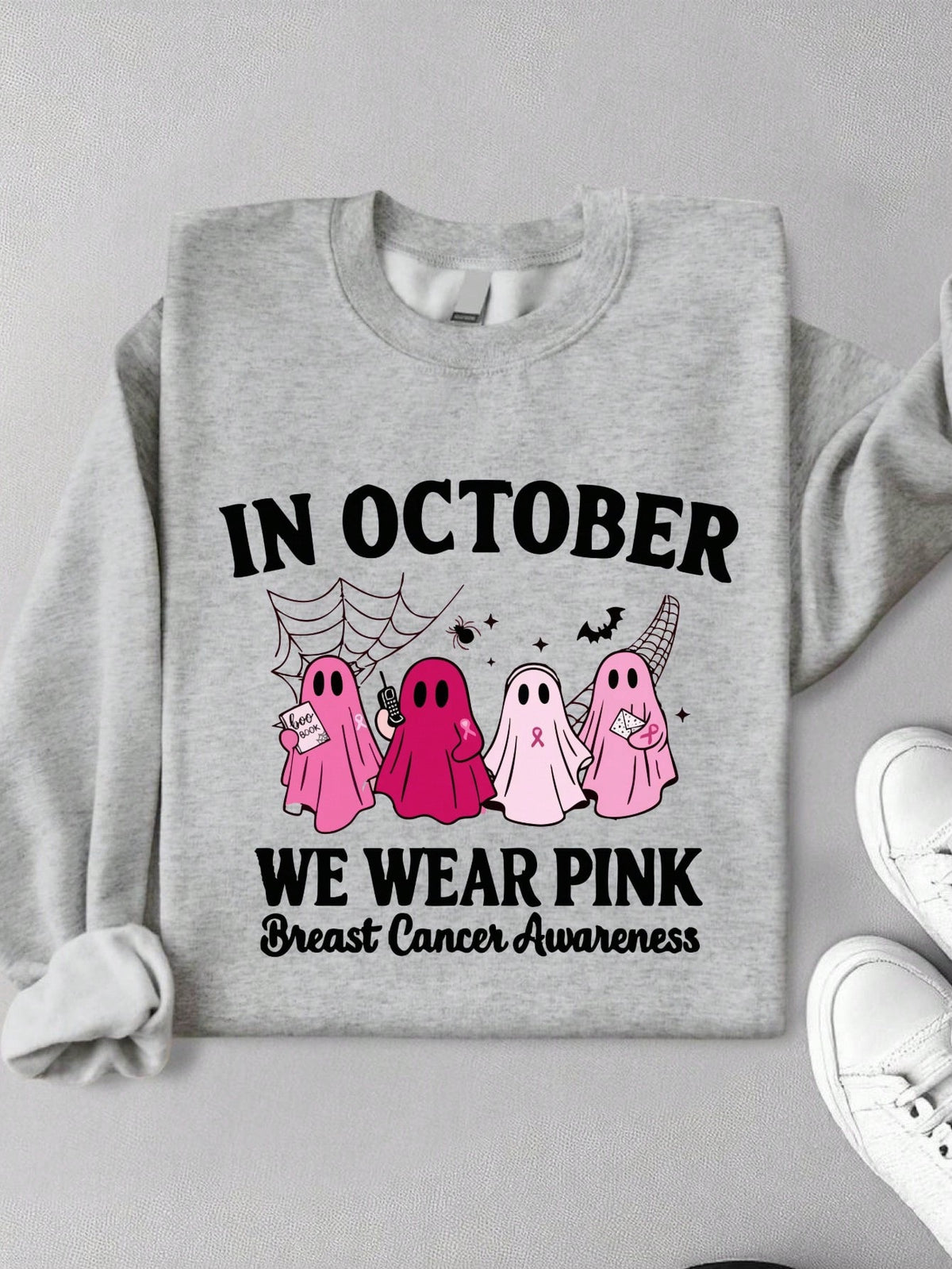 In October We Wear Pink Sweatshirt