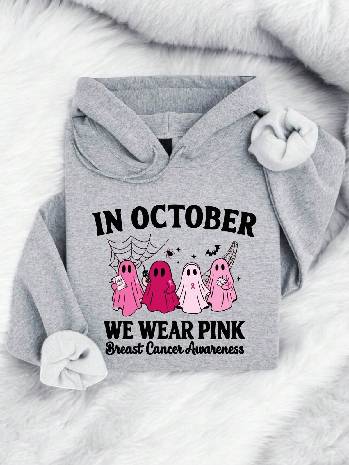 In October We Wear Pink Hoodie