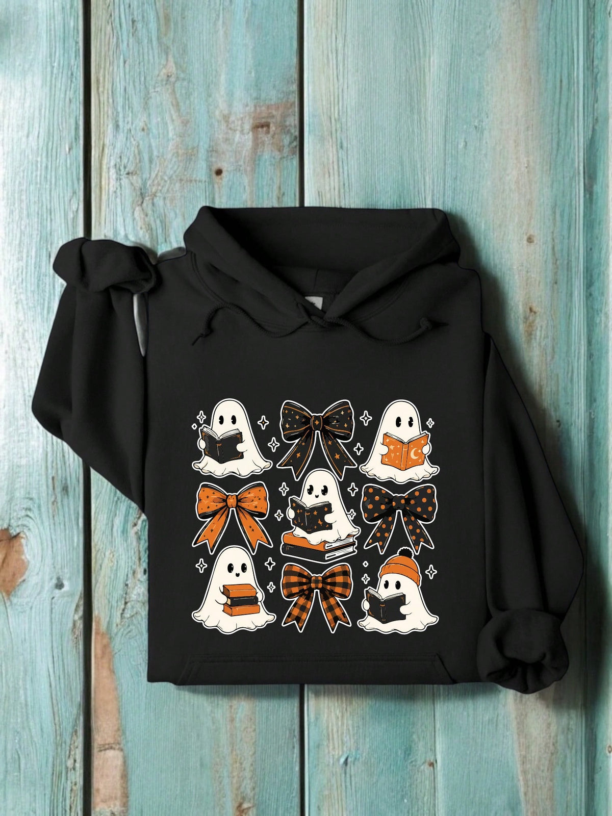 Halloween Reading Books Hooded Hoodie