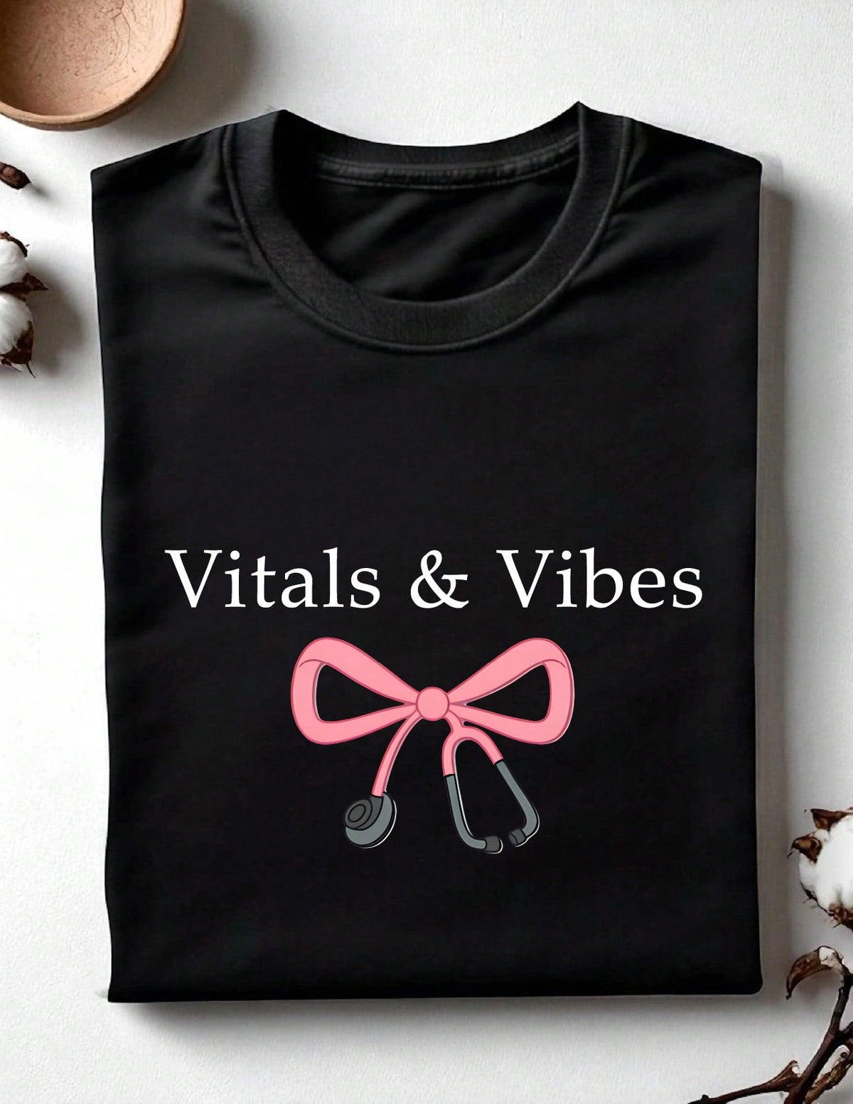 Coquette Vitals And Vibes T-Shirt