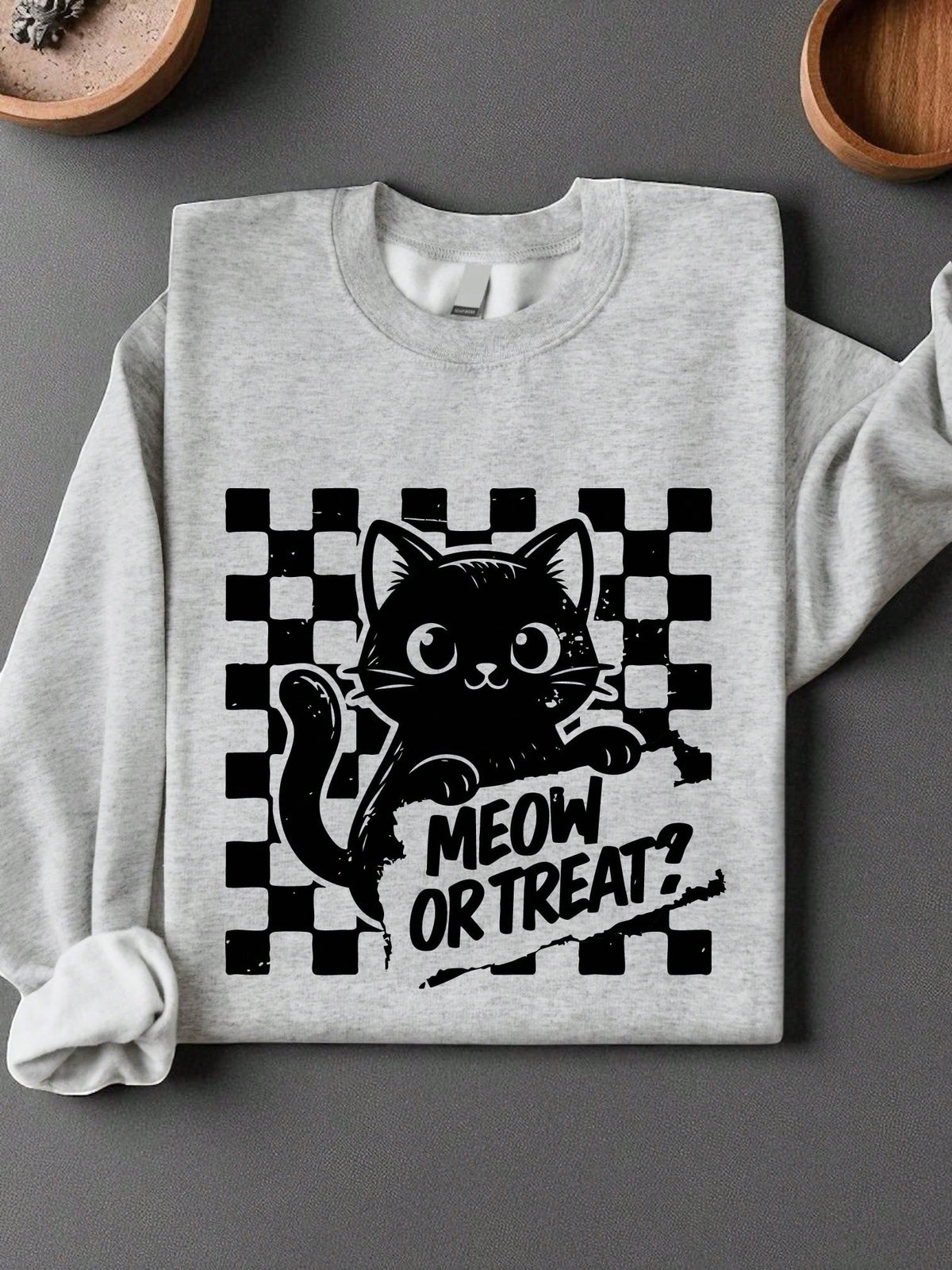 Meow Or Treat Sweatshirt