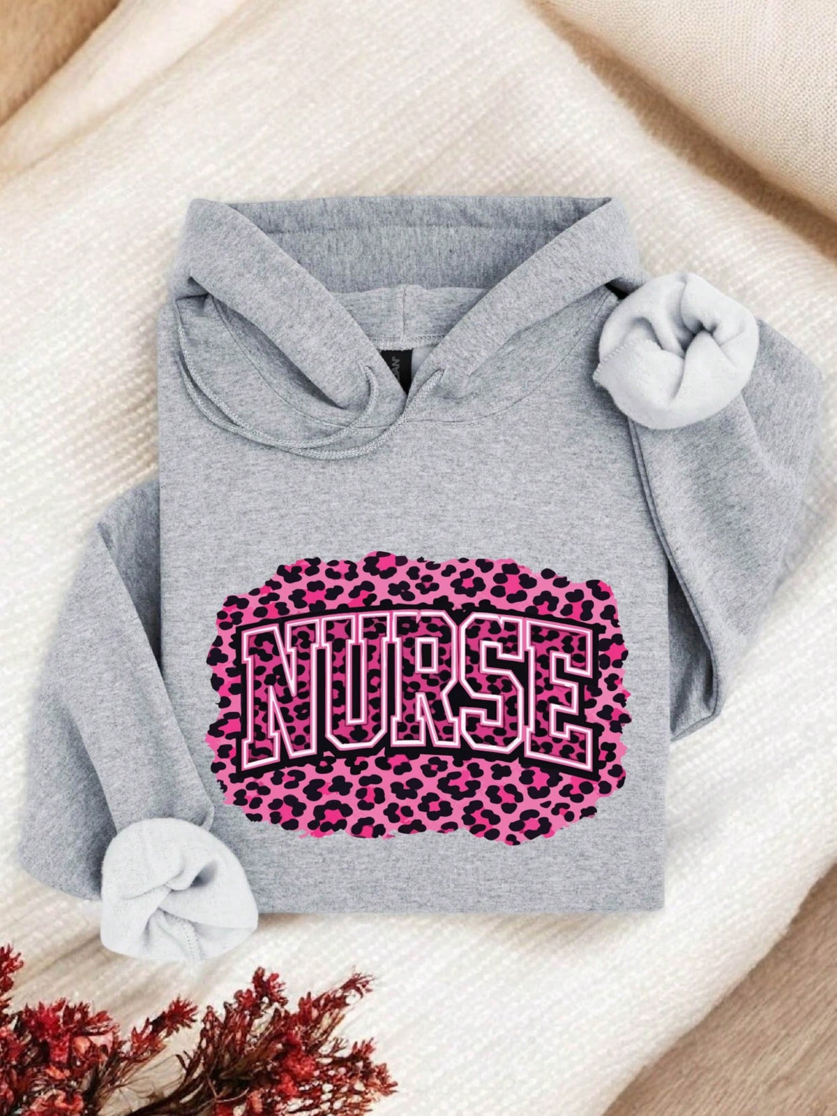 Pink Cheetah Nurse Hoodie