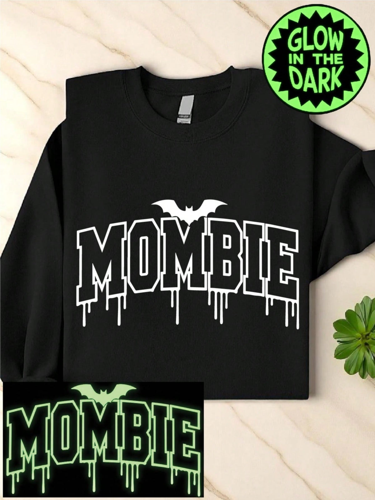Mombie Halloween Glow In The Dark Sweatshirt