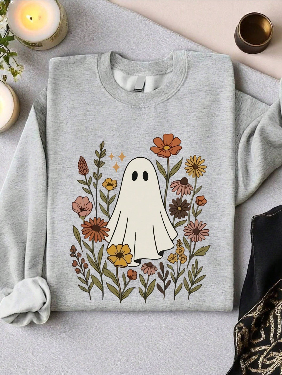 Floral Ghost Sweatshirt