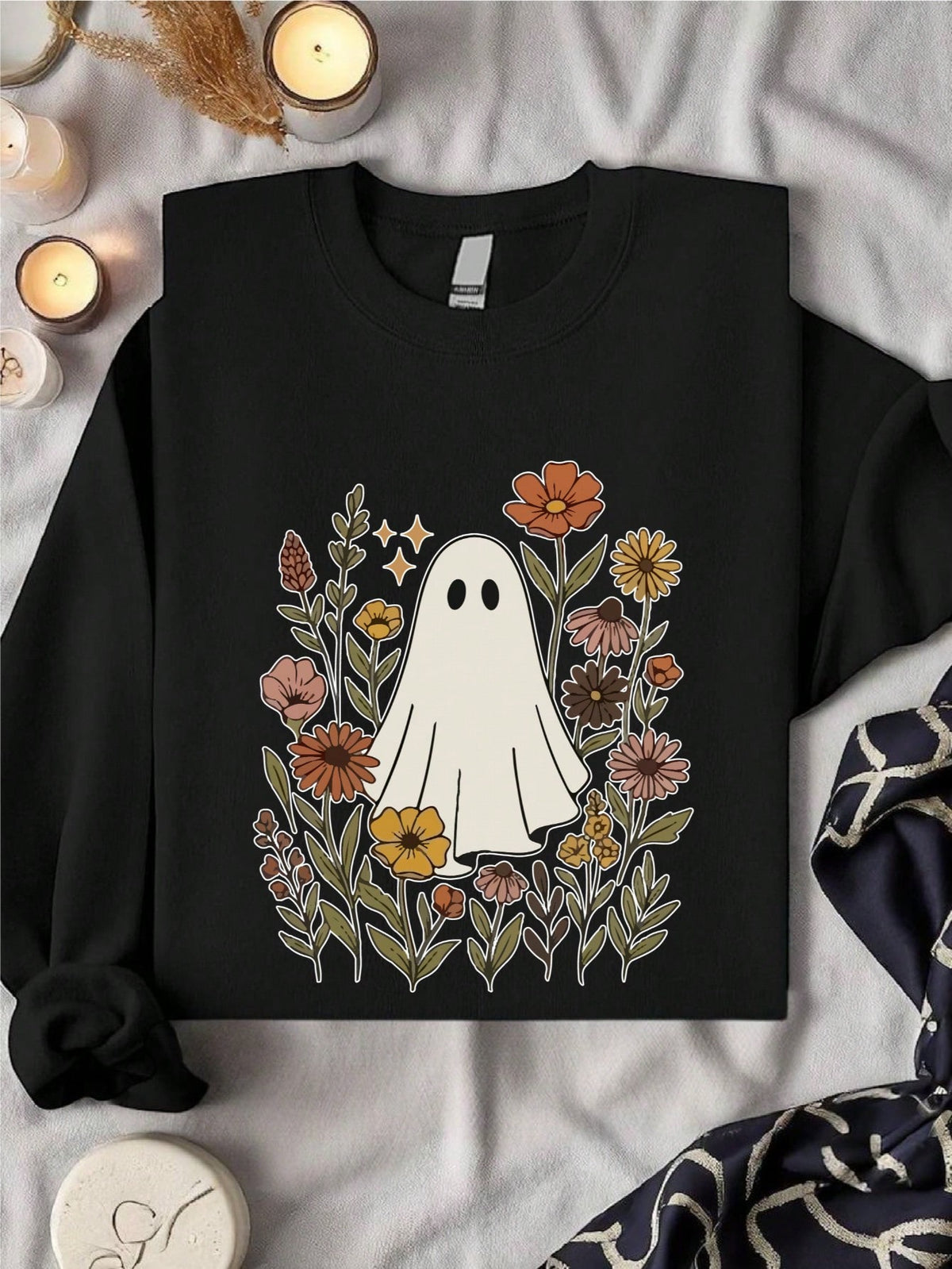 Floral Ghost Sweatshirt