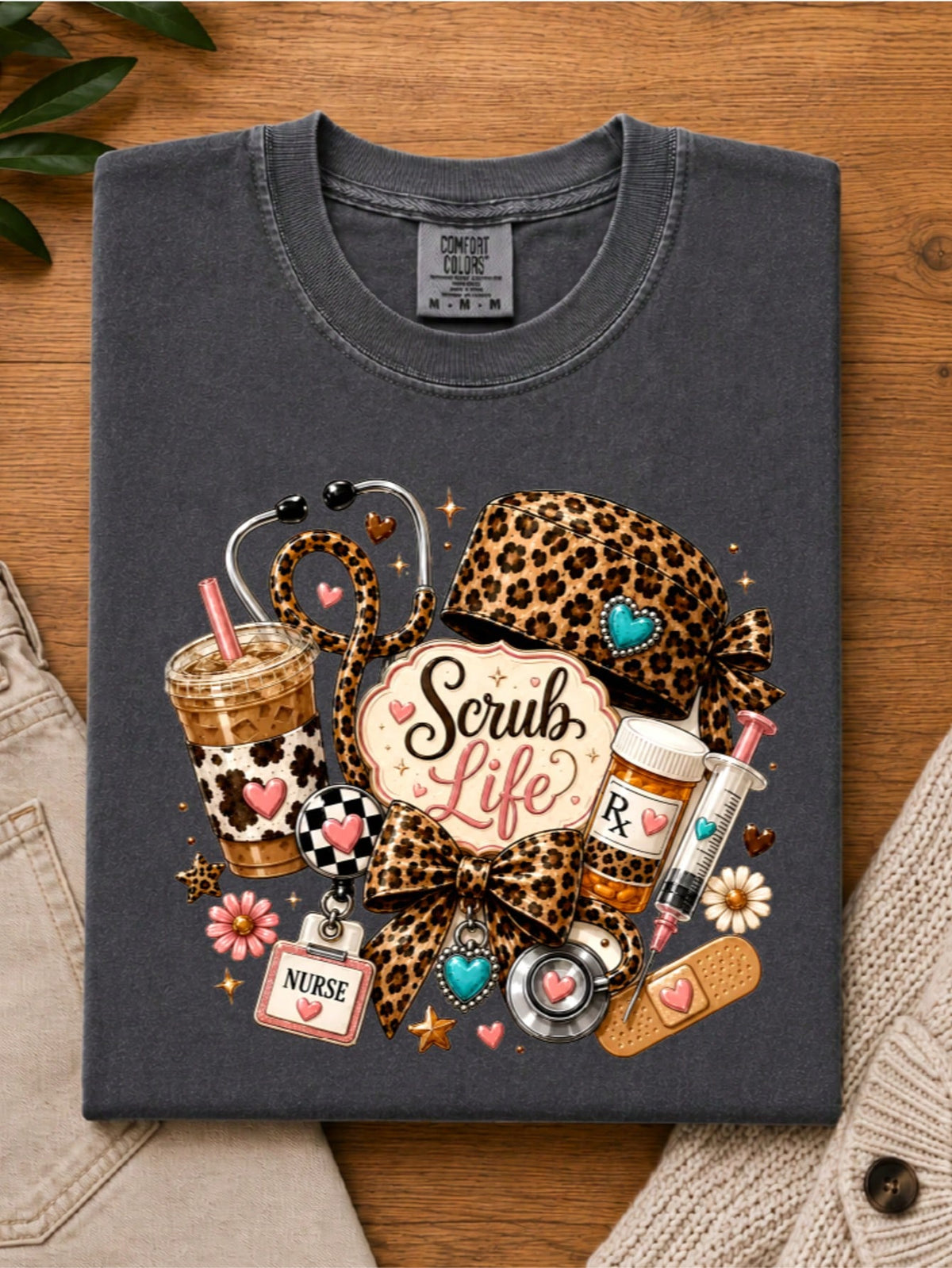 Leopard Nurse T-Shirt