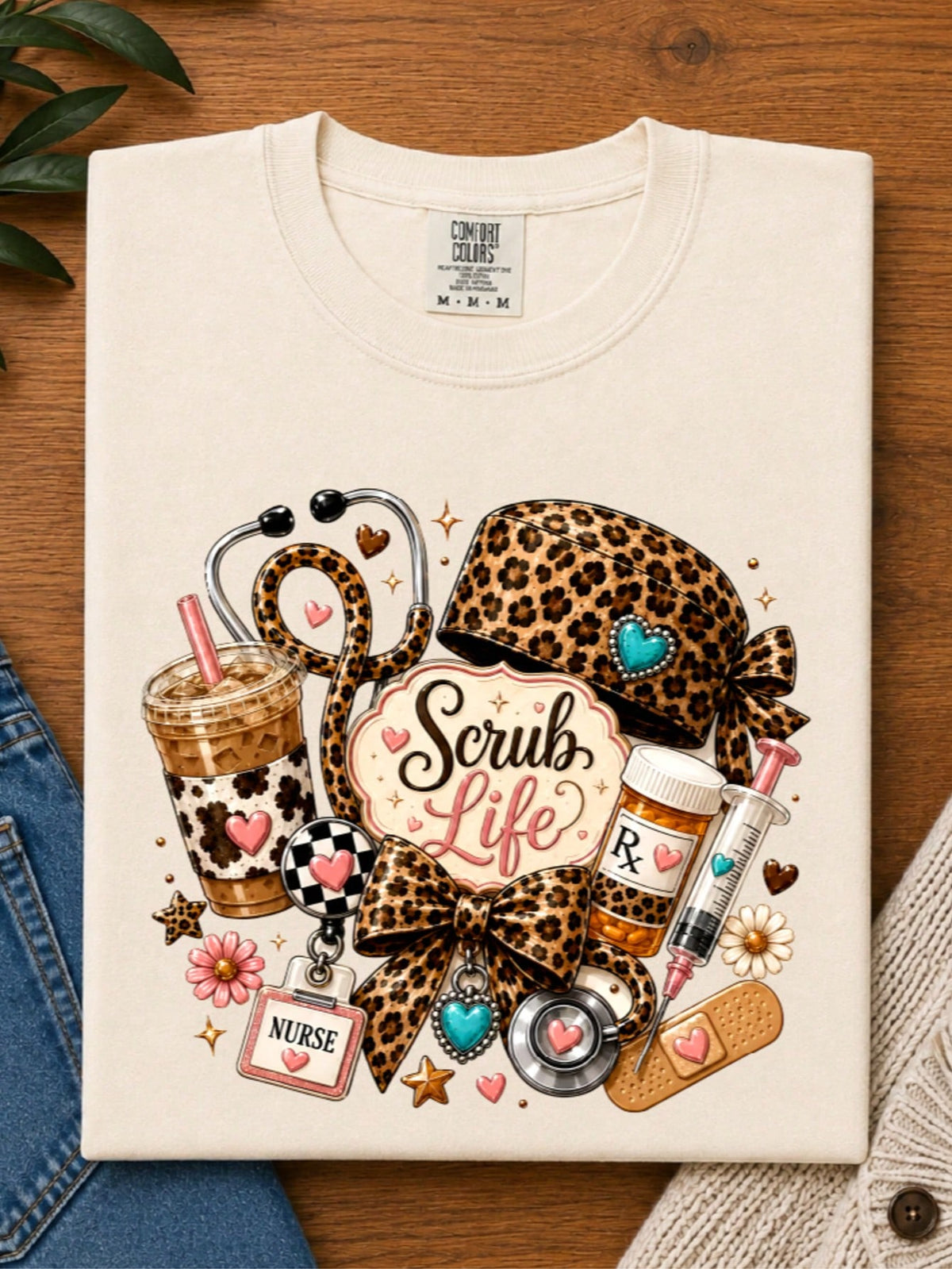 Leopard Nurse T-Shirt