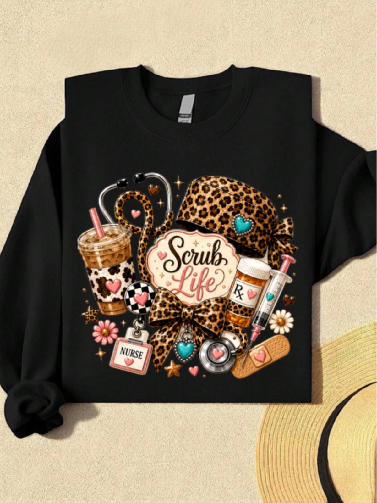 Leopard Nurse Sweatshirt