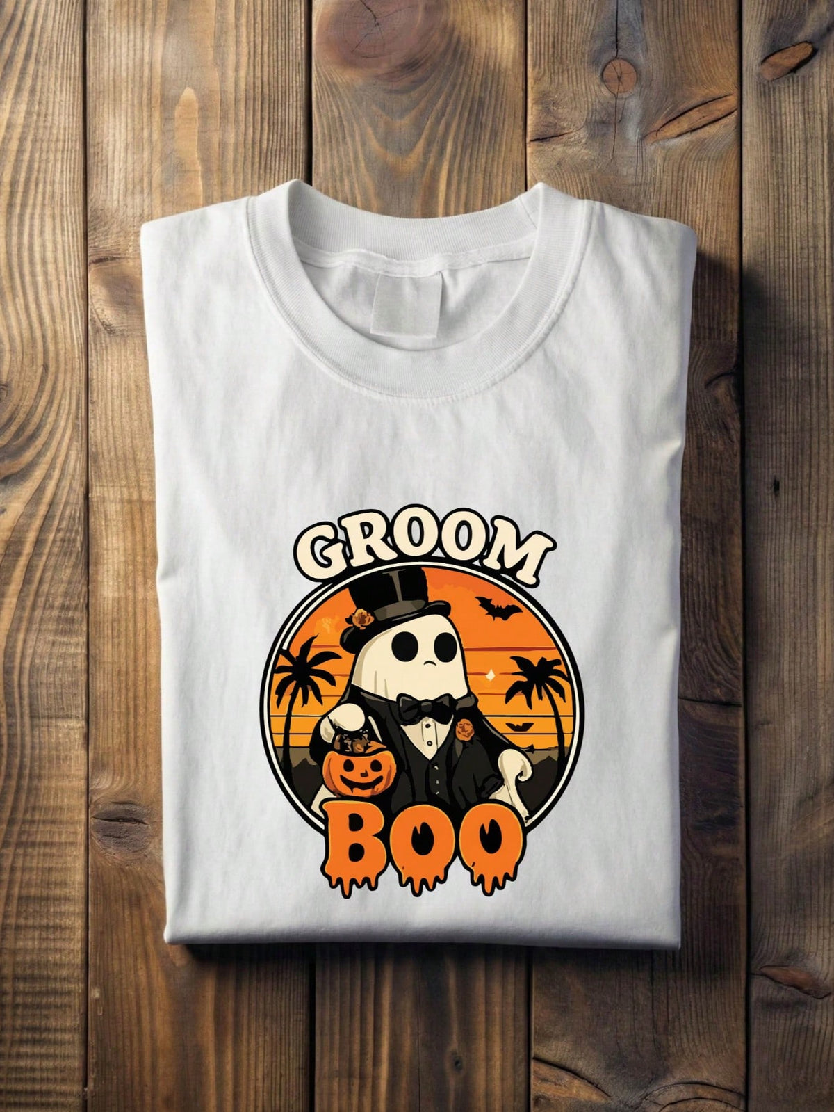 1 PC Bride Groom Boo T-Shirt