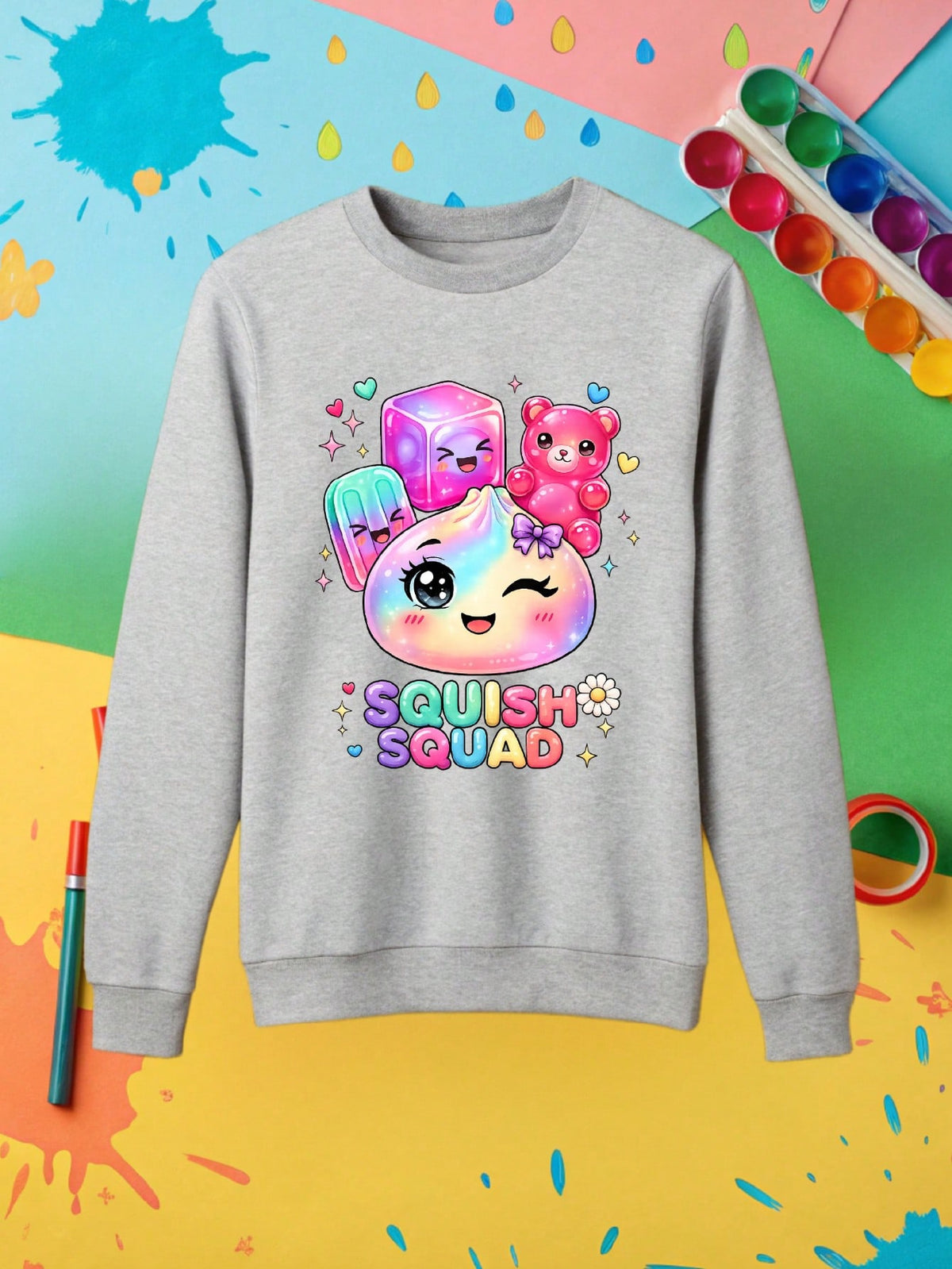 Squish Crew Kids Sweatshirt