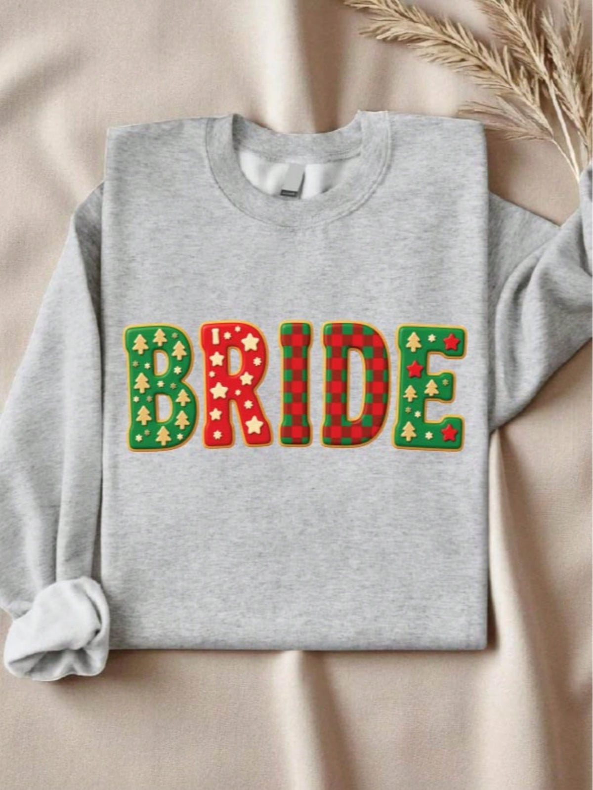 1 PC Bride Groom Christmas Sweatshirt
