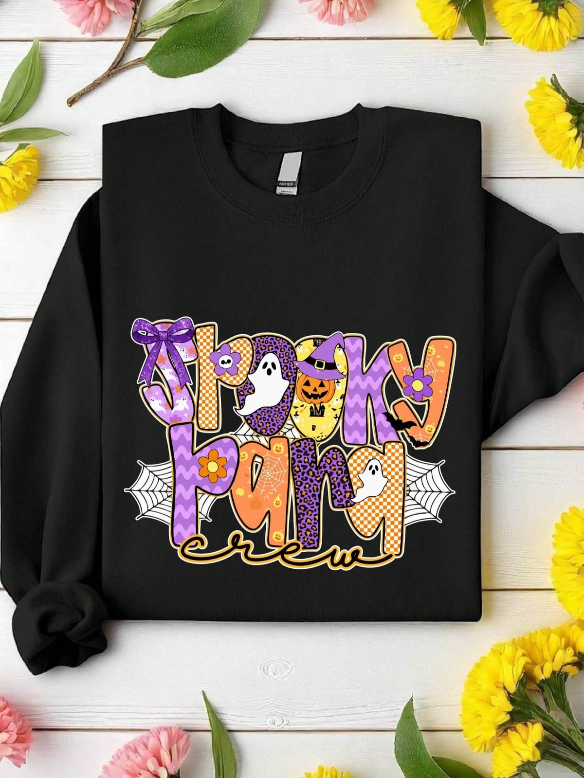 Spooky Para Crew Ghost Sweatshirt