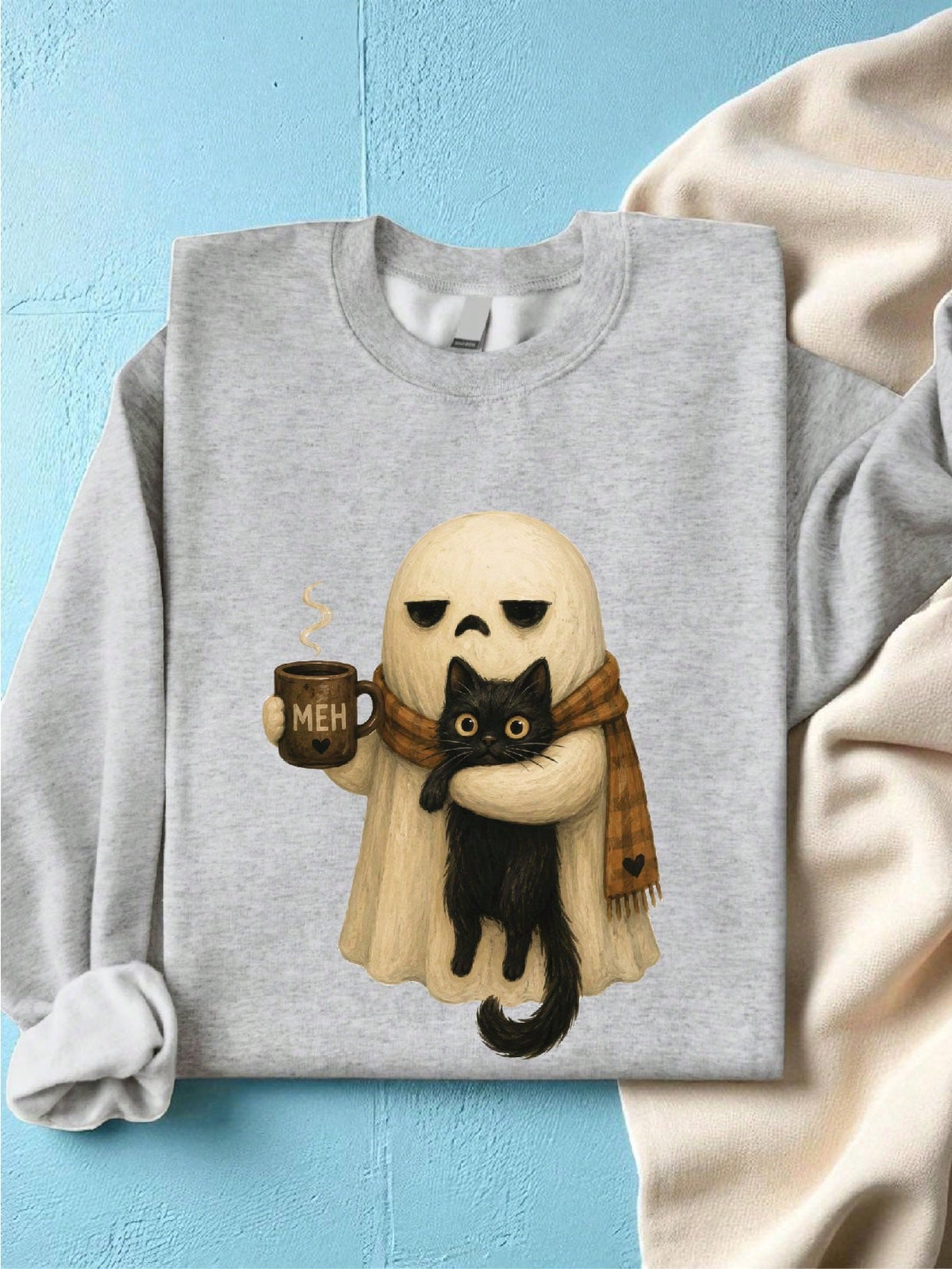 Ghost Cat Sweatshirt