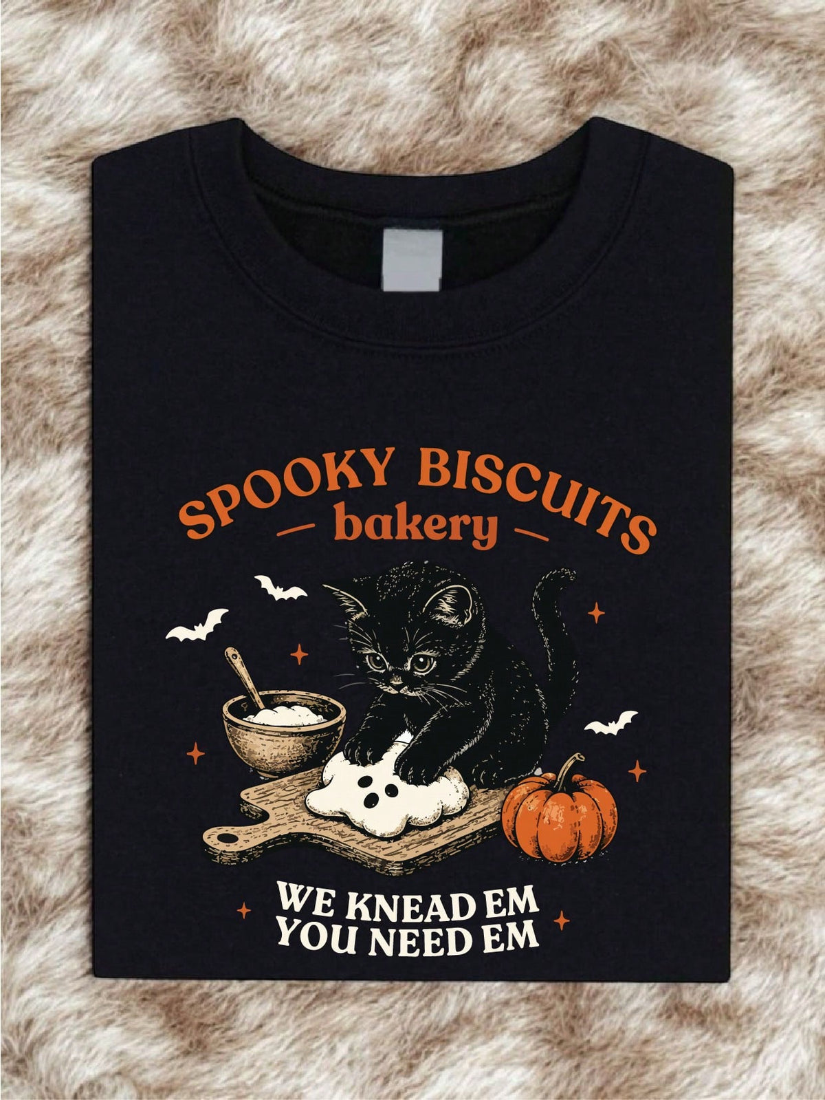 Black Cat Halloween Fall T-Shirt