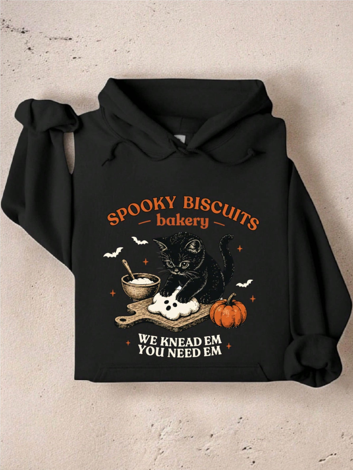 Black Cat Halloween Fall Hoodie