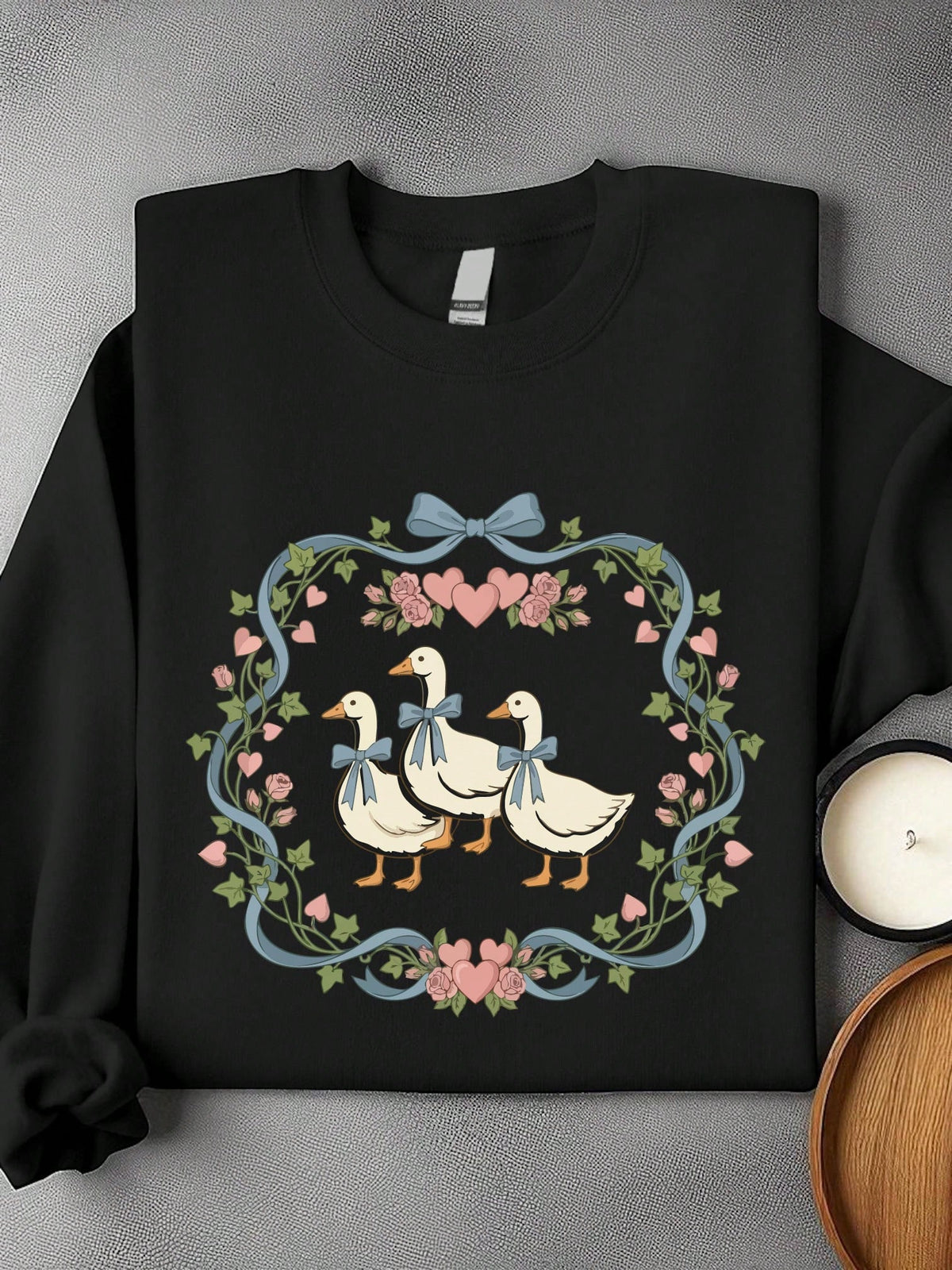 Funny Blue Ribbon Goose Lovers Sweatshirt