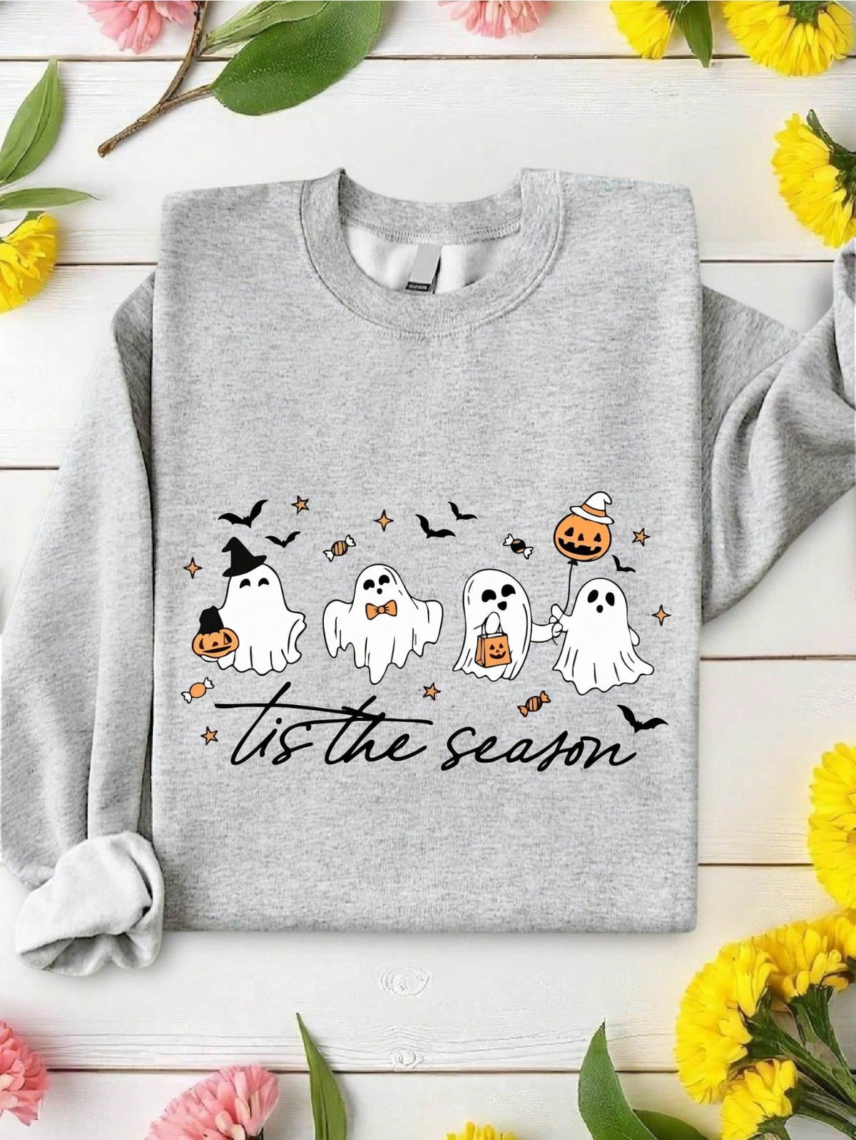 Retro Tis The Season Ghost Sweatshirt