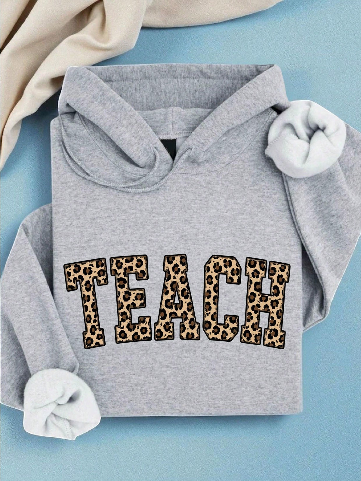 Leopard Teacher Hoodie