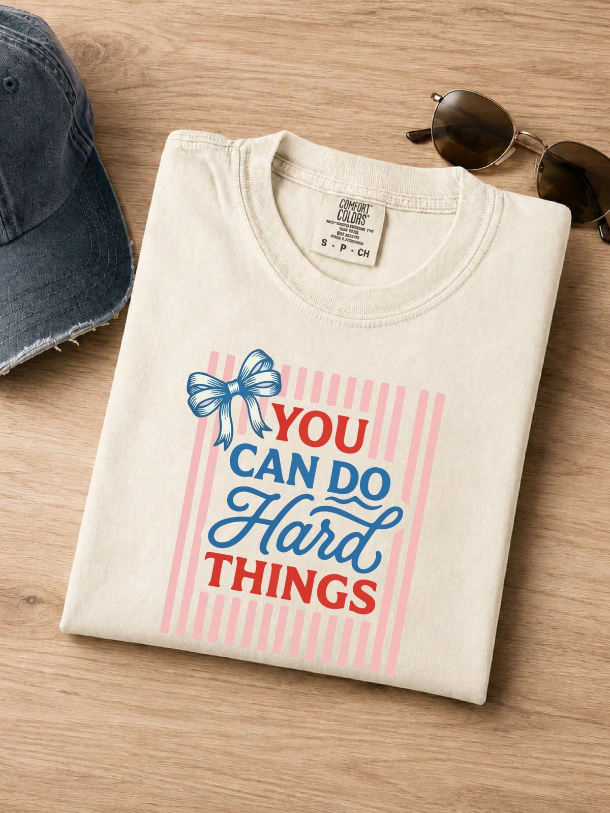 Coquette You Can Do Hard Things Comfort T-Shirt