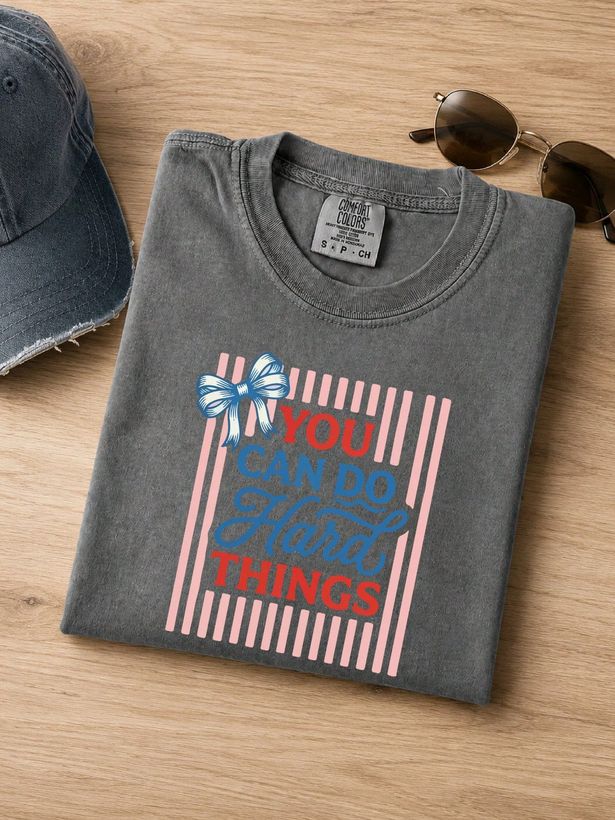 Coquette You Can Do Hard Things Comfort T-Shirt