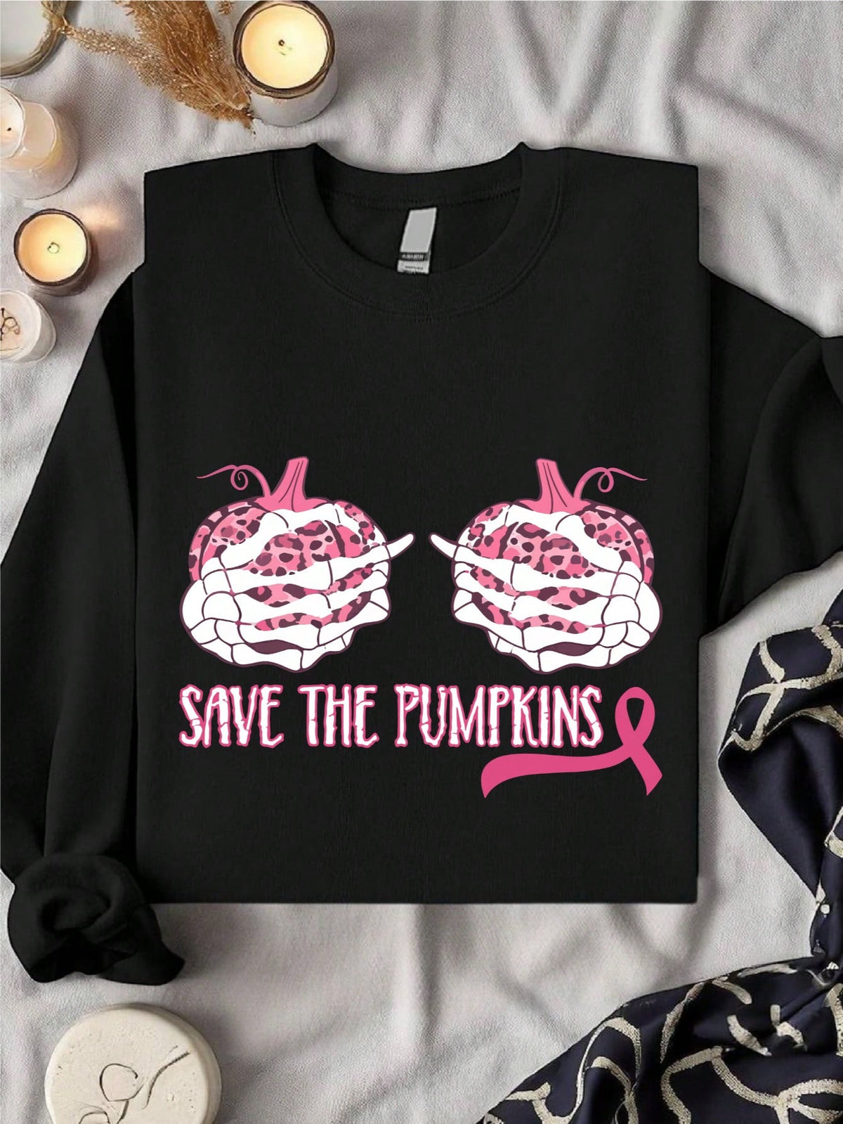 Halloween Breast Cancer Sweatshirt