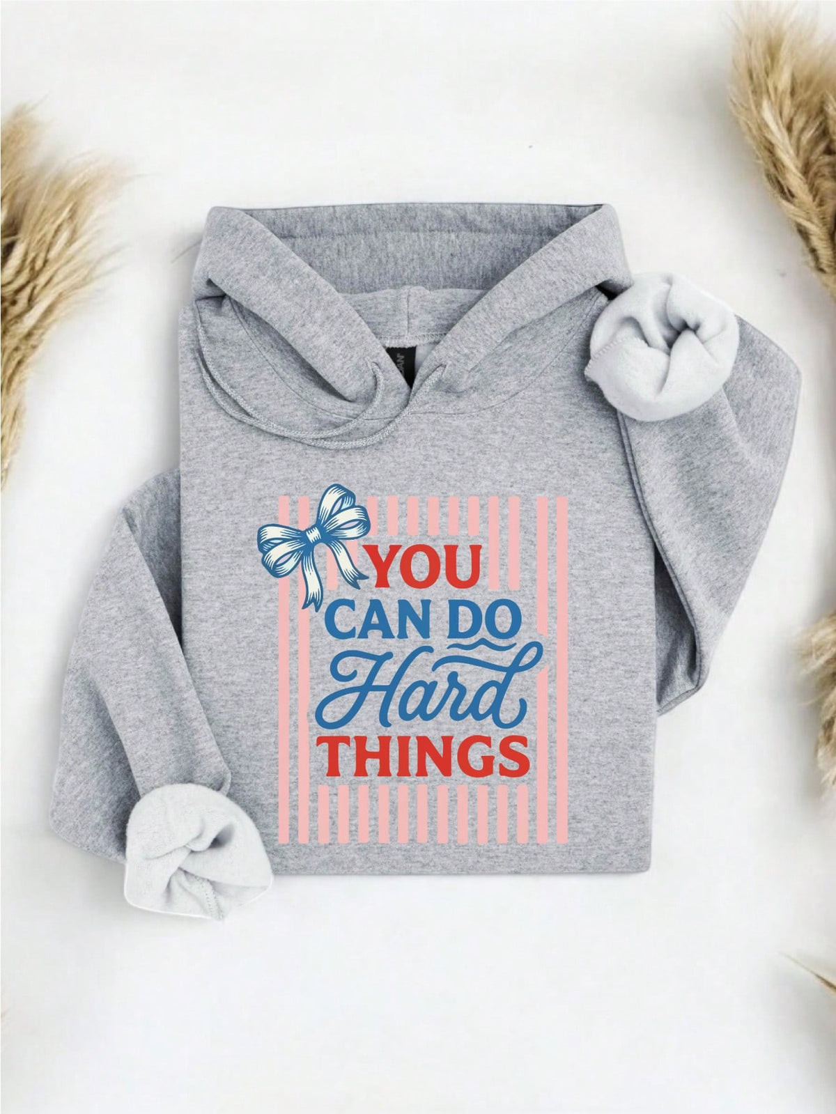 Coquette You Can Do Hard Things Hoodie