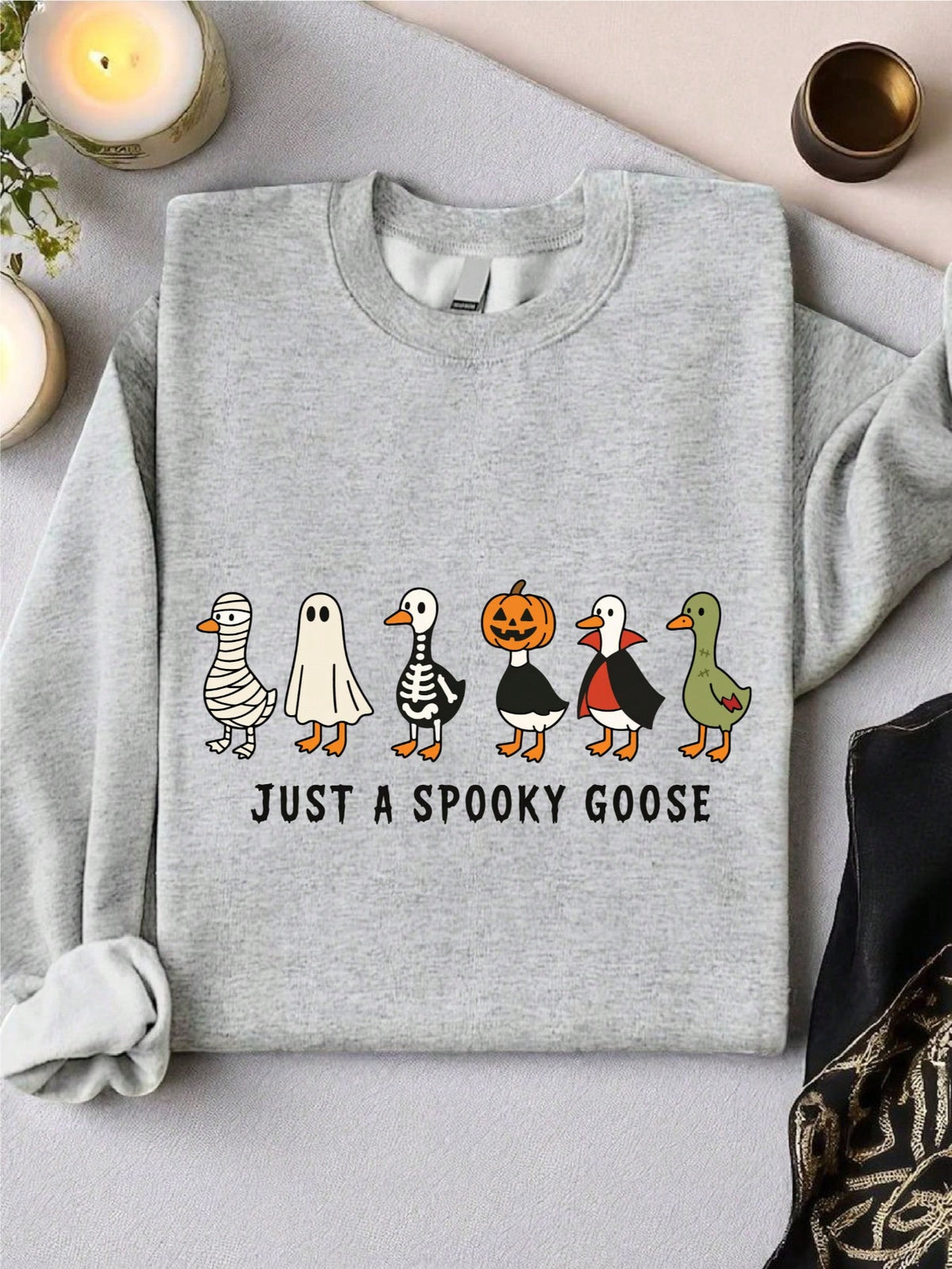 Retro Halloween Funny Goose Sweatshirt