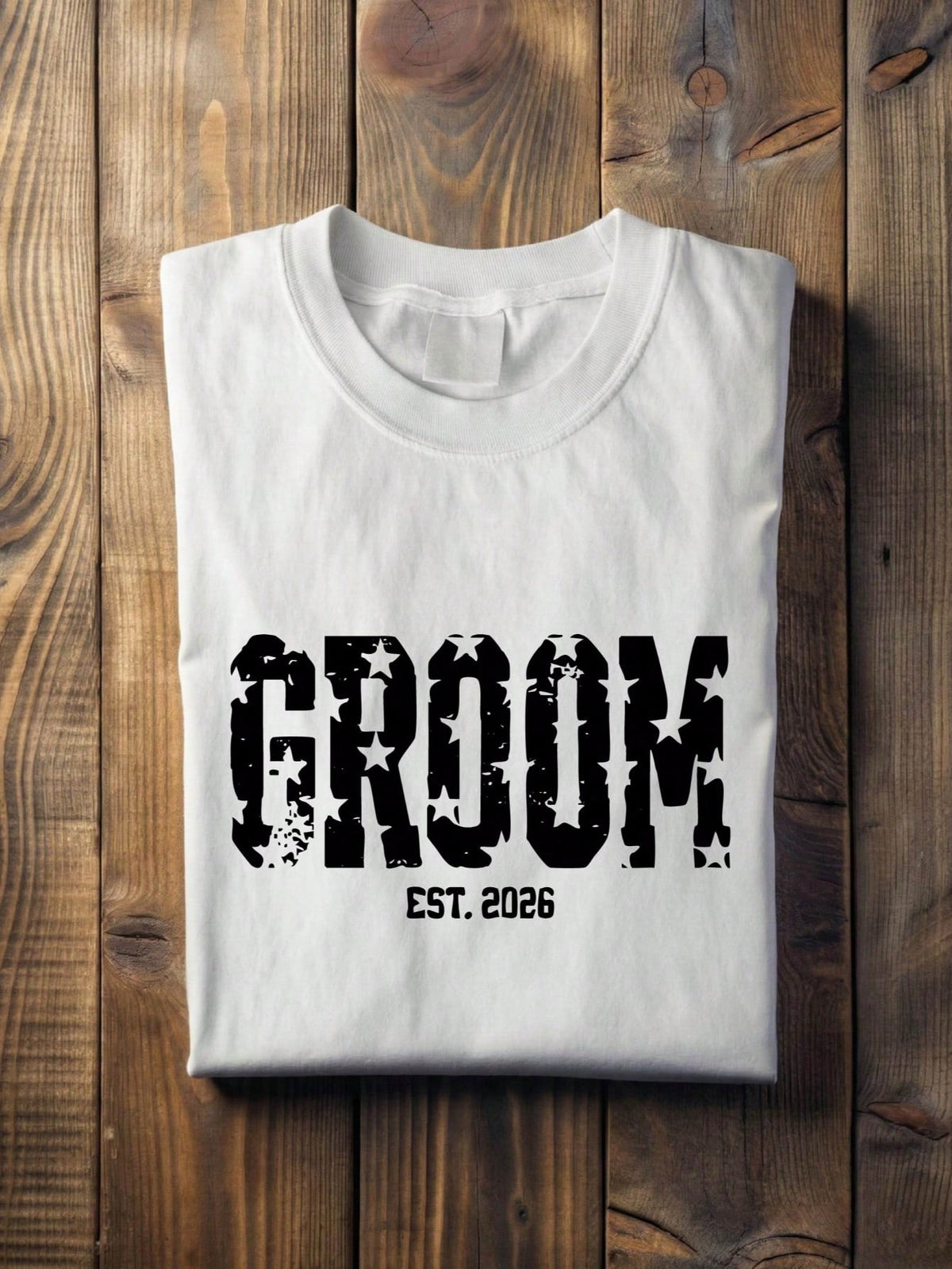 1 PC Bride Groom Est.2026 T-Shirt
