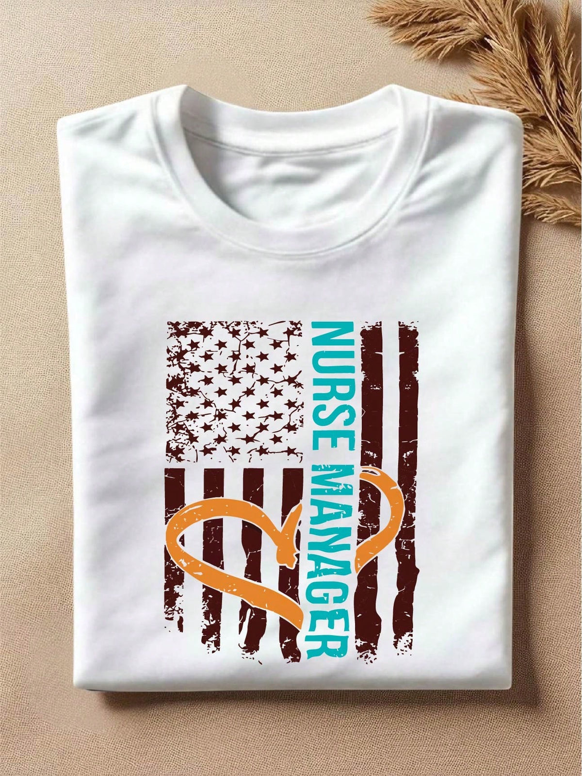 Nurse Manager American Flag T-Shirt
